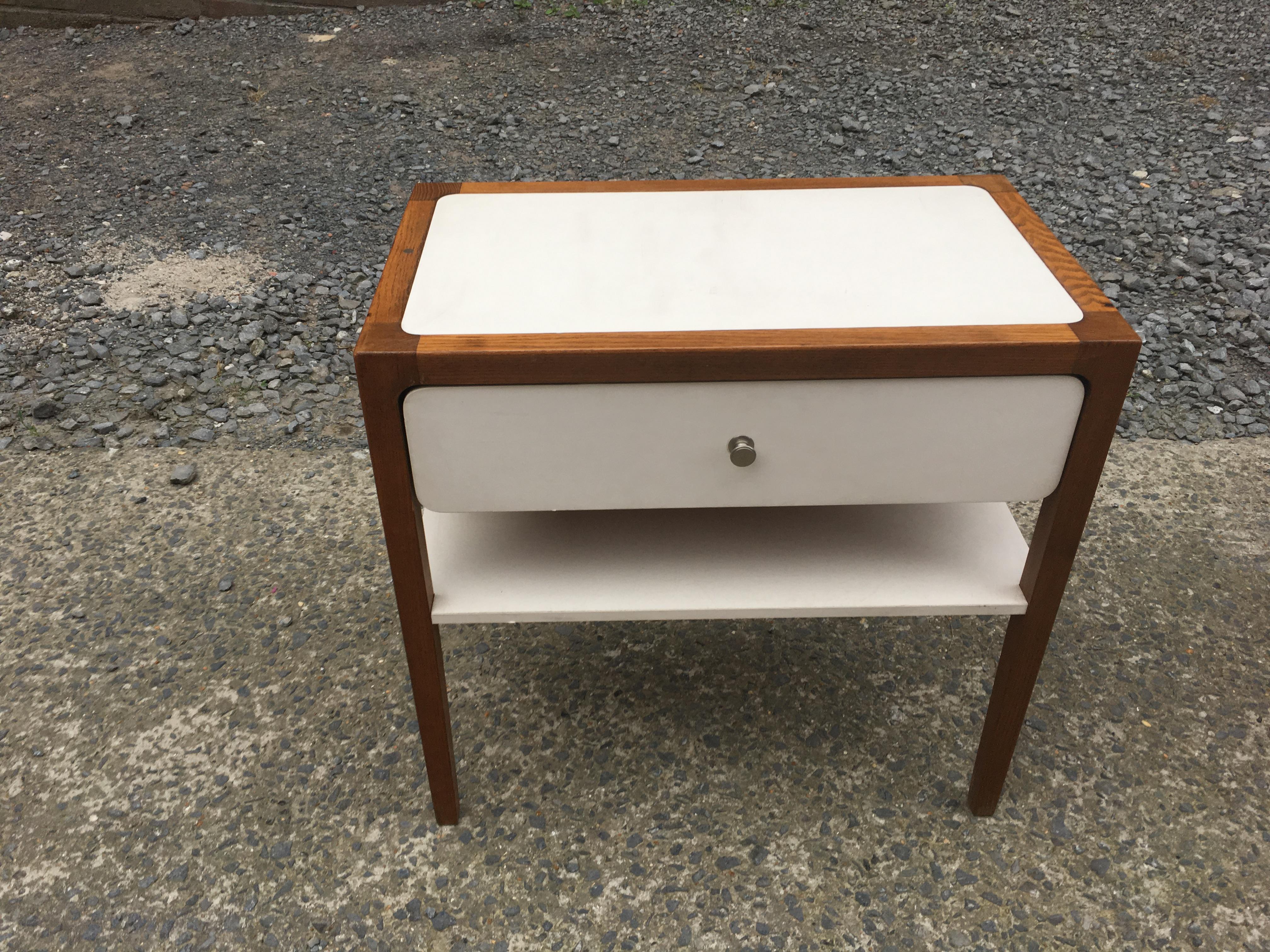 Occasional Furniture in Mahogany and Formica, circa 1970 In Good Condition For Sale In Saint-Ouen, FR