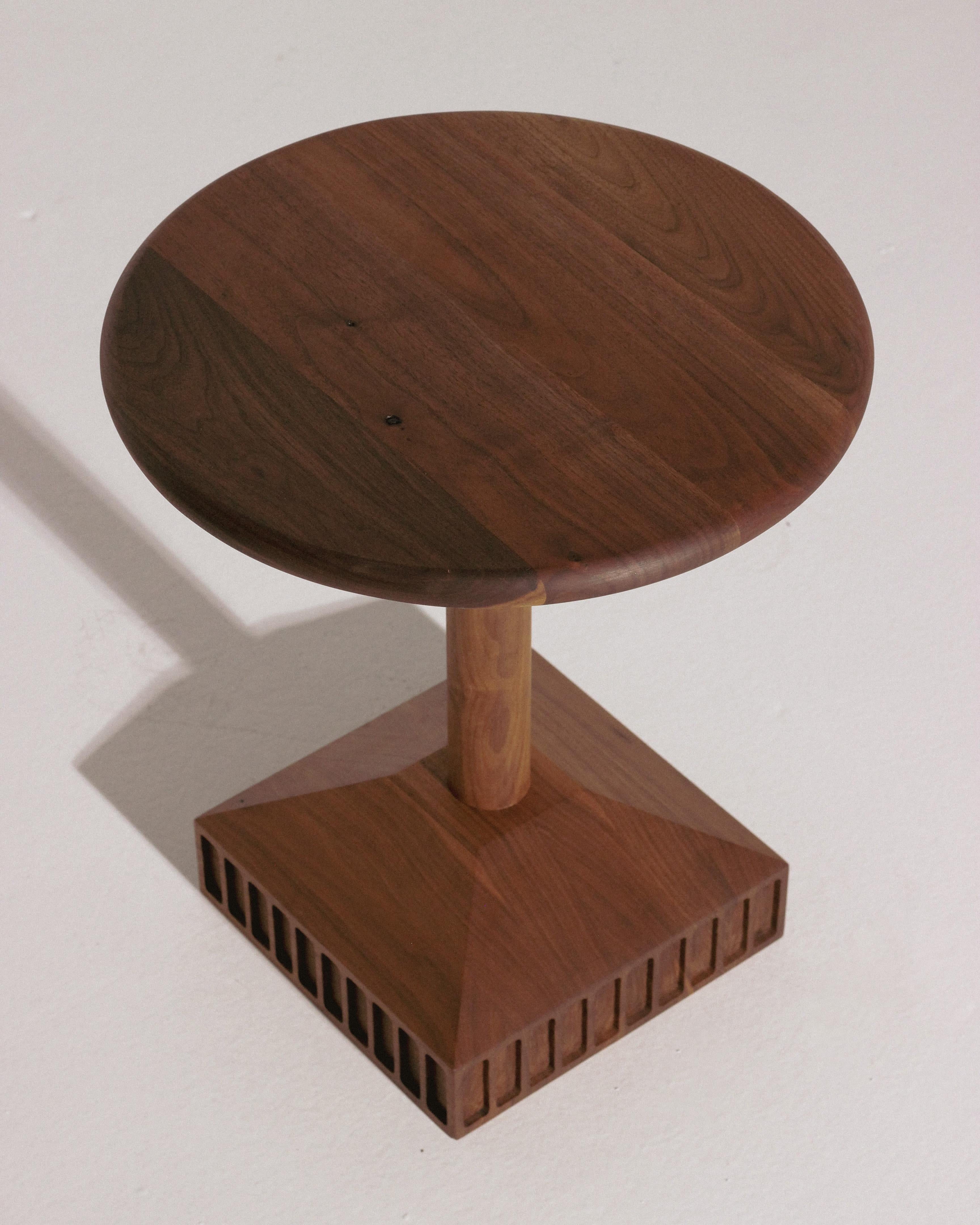 Mid-Century Modern Occasional Side Table in Walnut Oil, 2023 For Sale