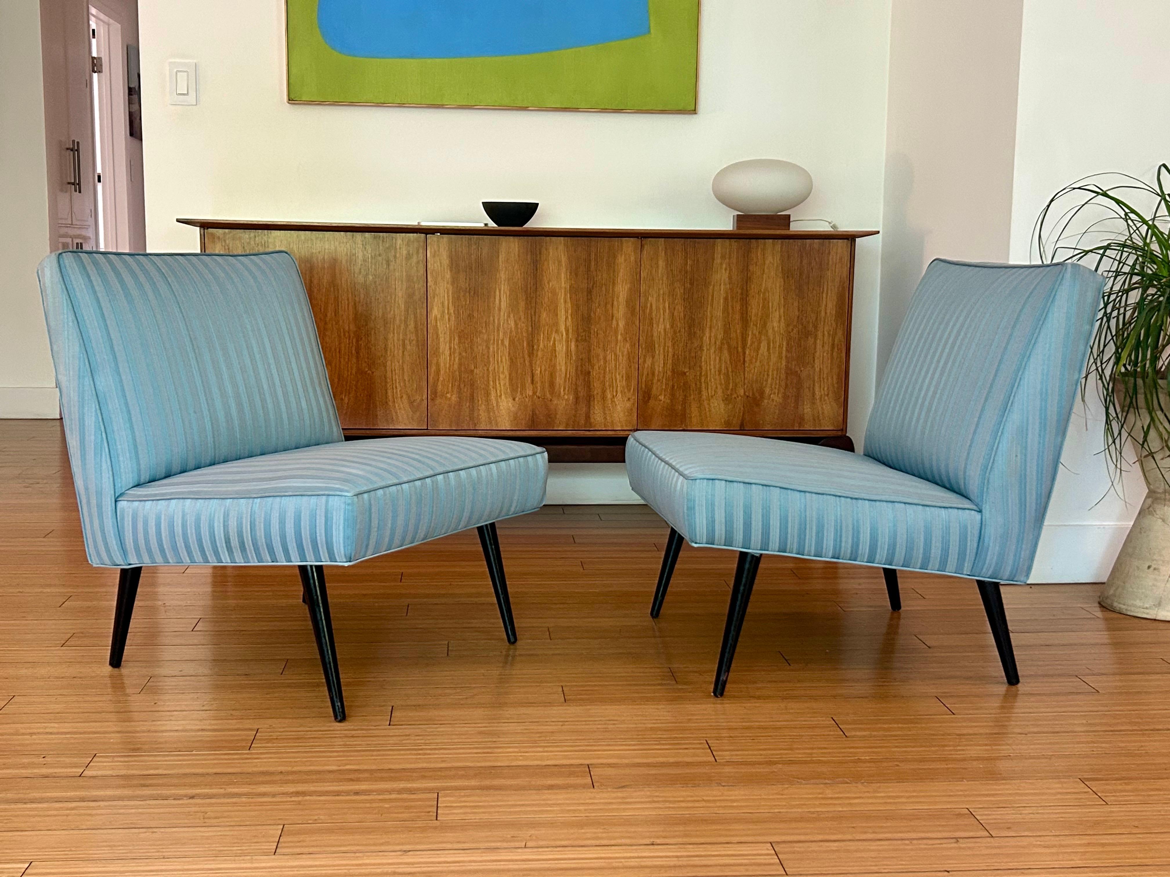Occasional Slipper Lounge Chairs Paul McCobb For Sale 4