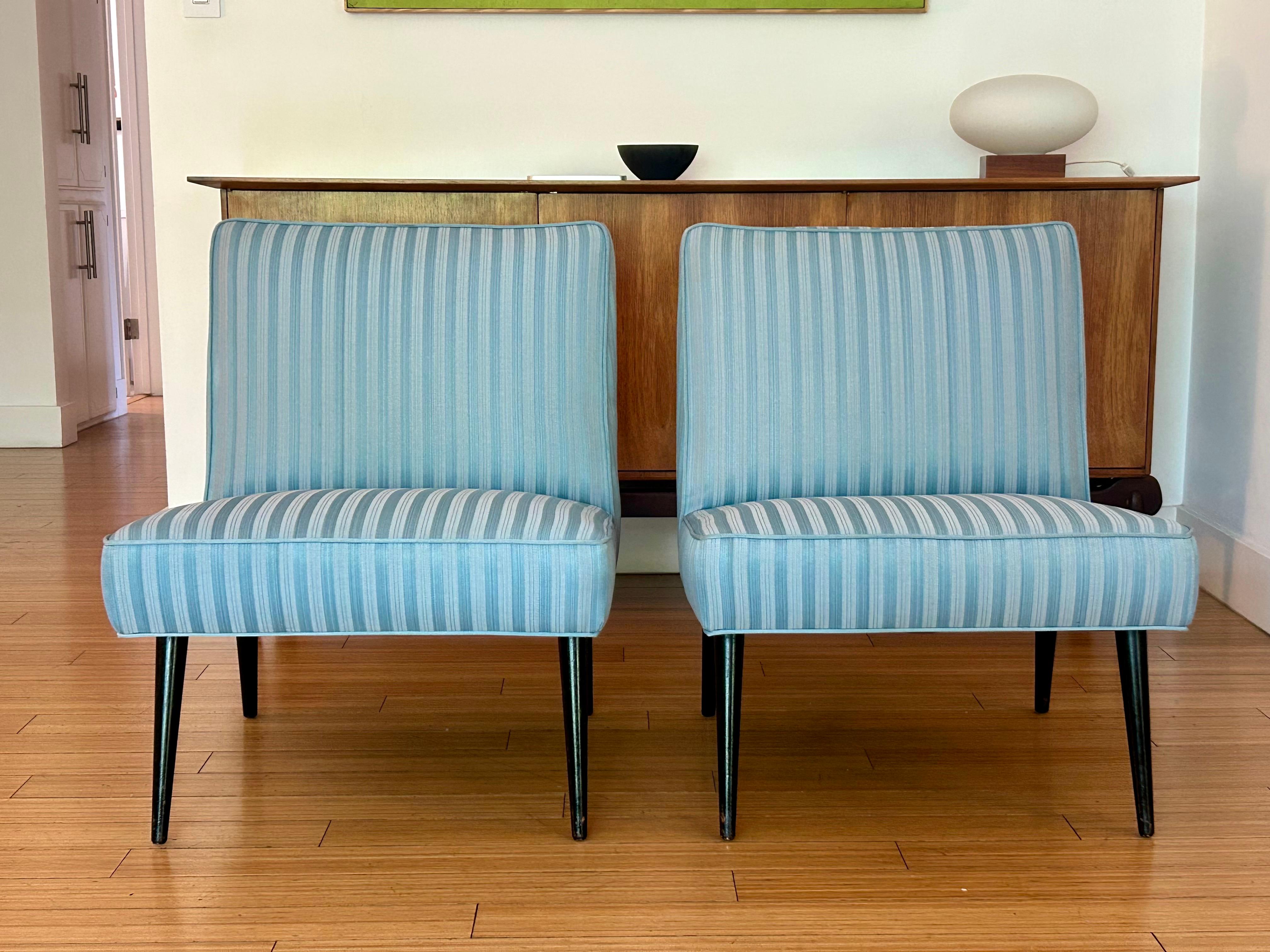 Occasional Slipper Lounge Chairs Paul McCobb For Sale 8