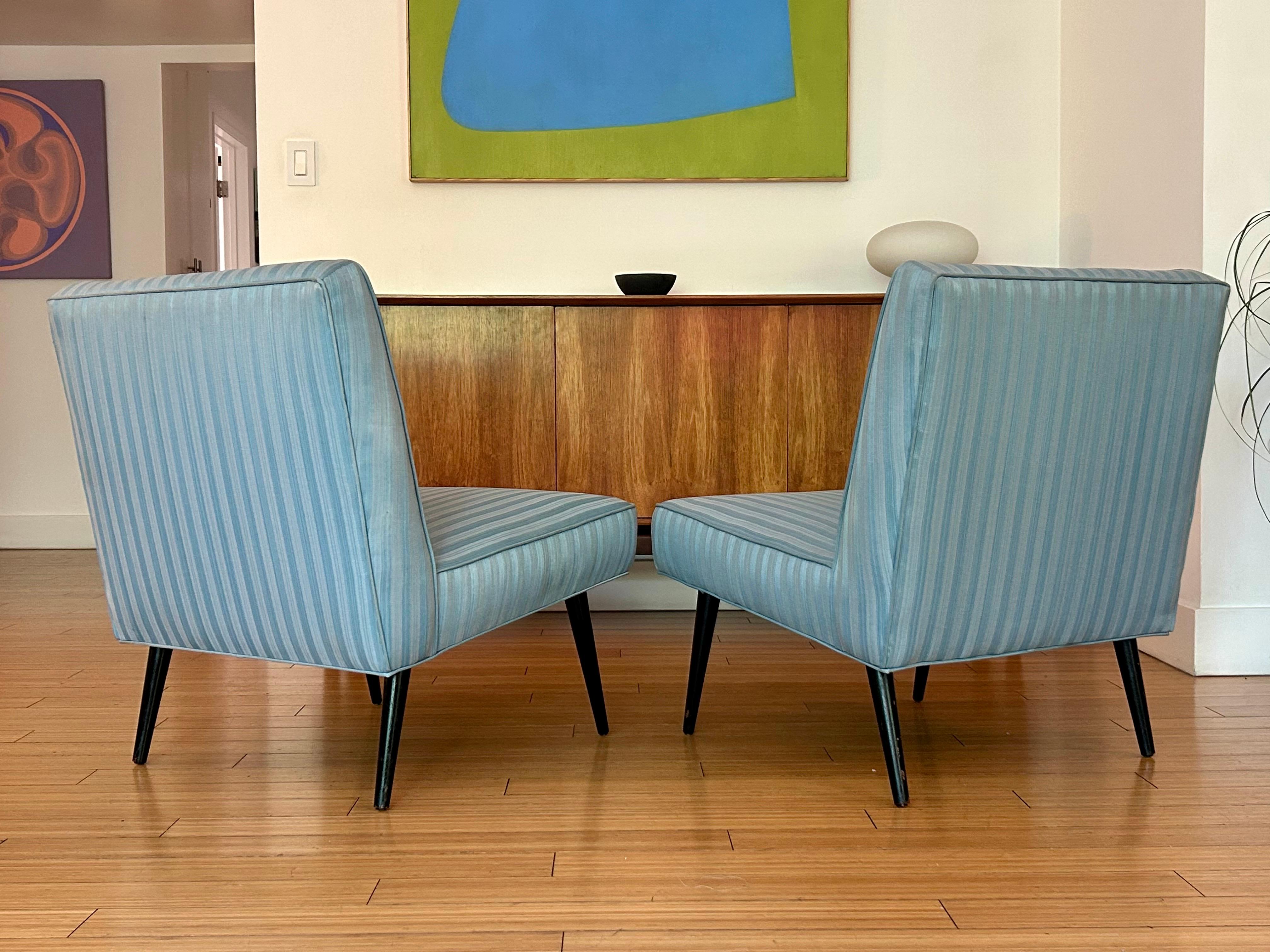 20th Century Occasional Slipper Lounge Chairs Paul McCobb For Sale