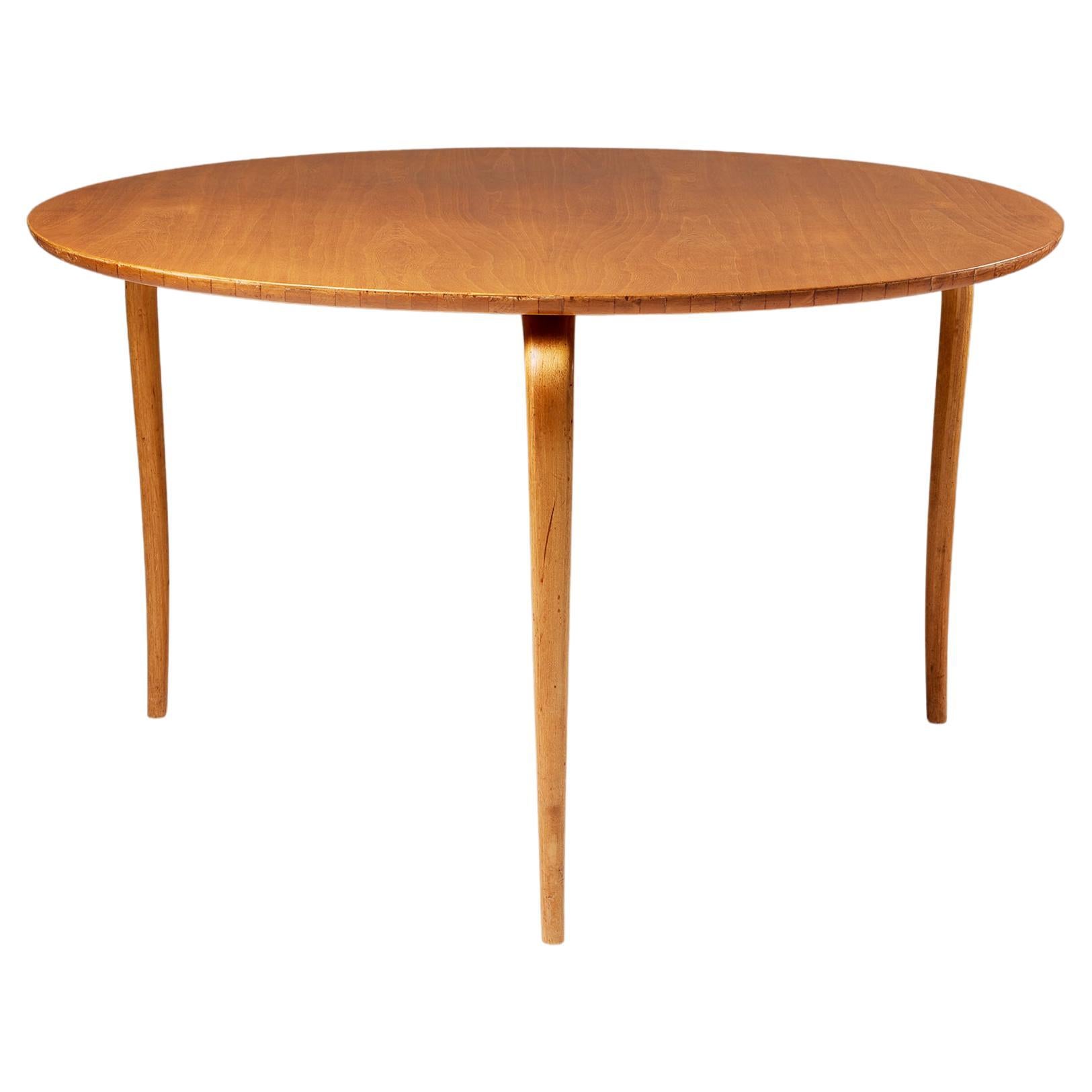 Occasional Table 'Annika' Designed by Bruno Mathsson for Karl Mathsson