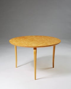 Occasional Table Annika Designed by Bruno Mathsson for Karl Mathsson, Sweden