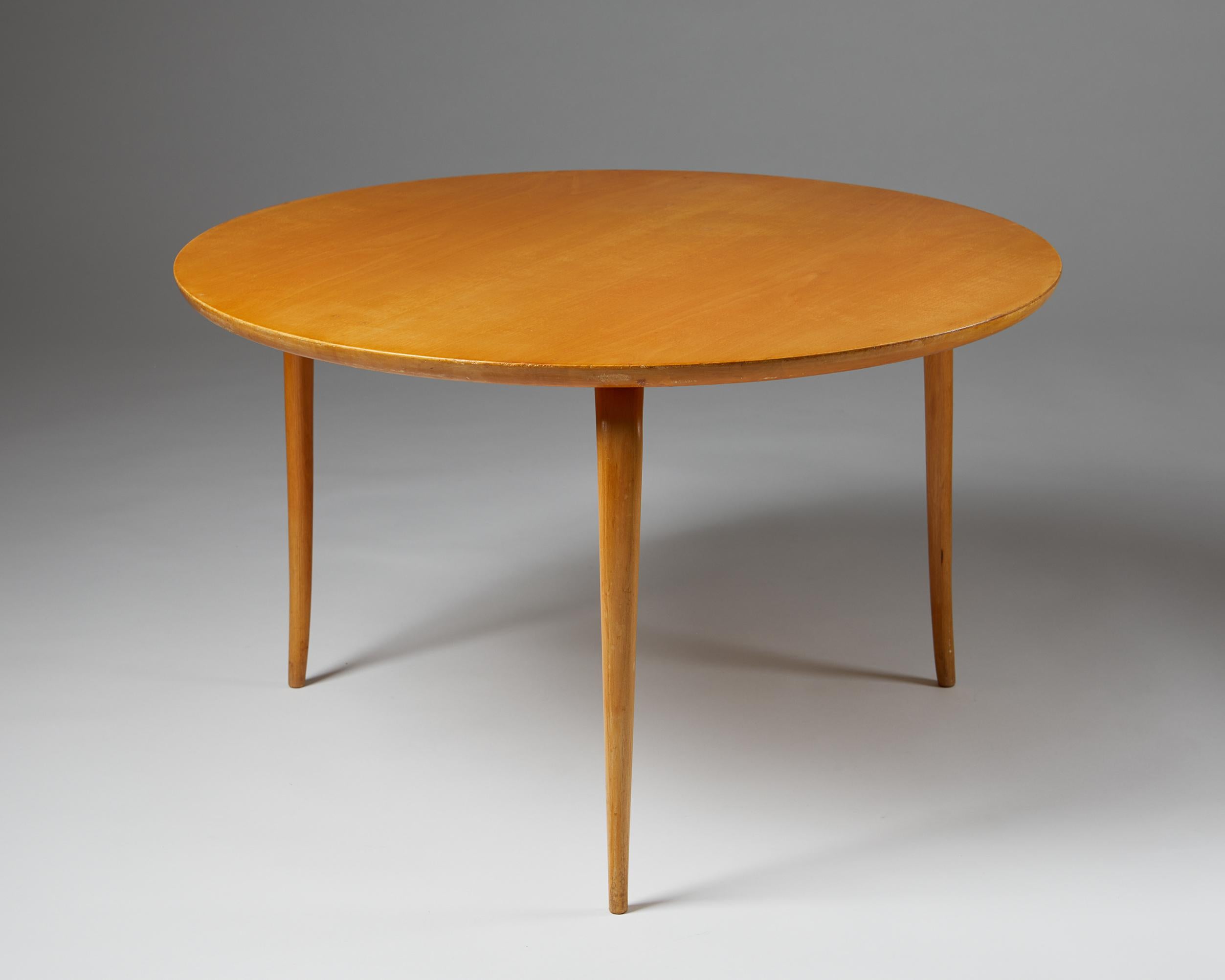 Swedish Occasional Table “Annika” Designed by Bruno Mathsson for Karl Mathsson, Sweden  For Sale