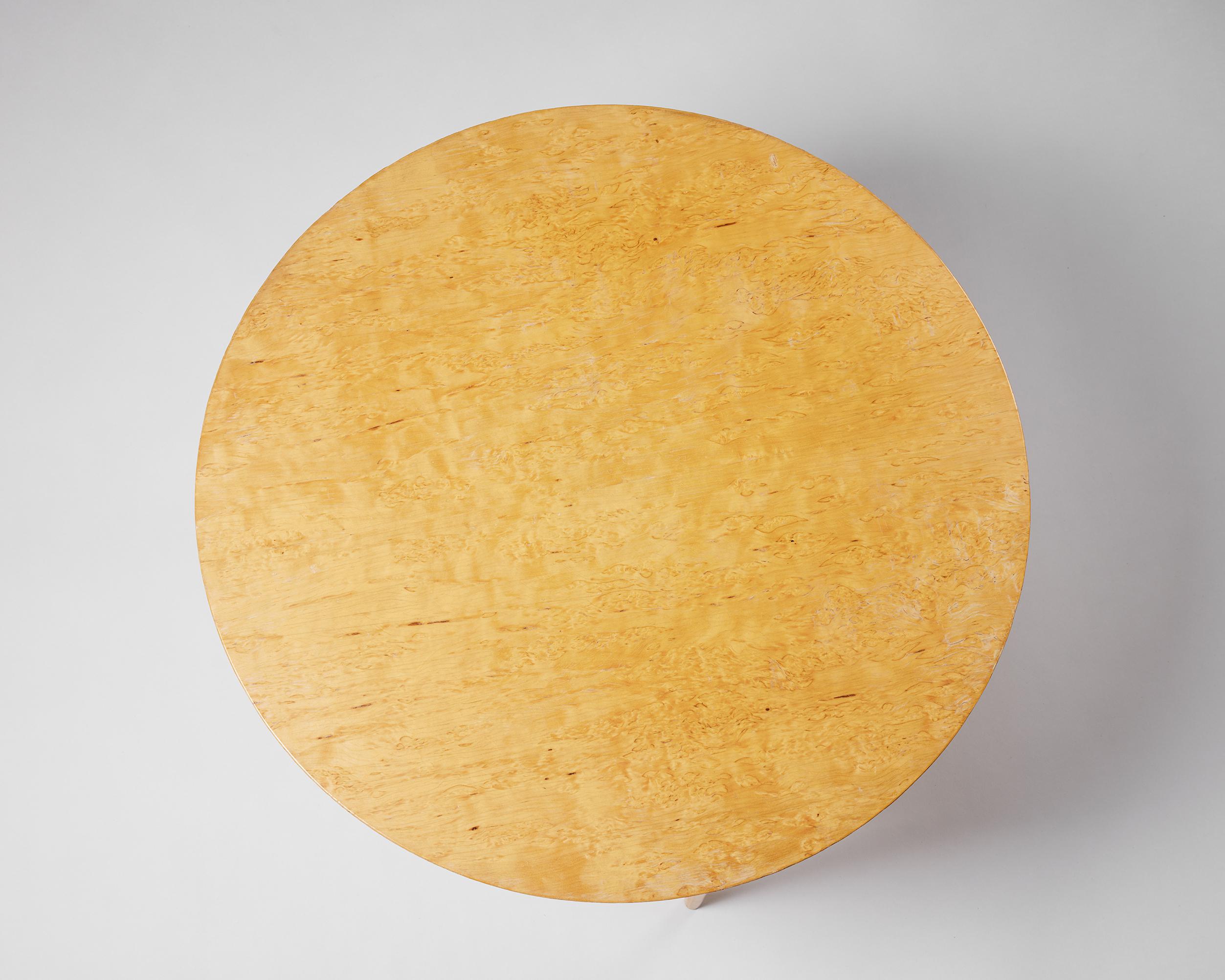Occasional Table ‘Annika’ Designed by Bruno Mathsson for Karl Mathsson, Sweden In Good Condition For Sale In Stockholm, SE