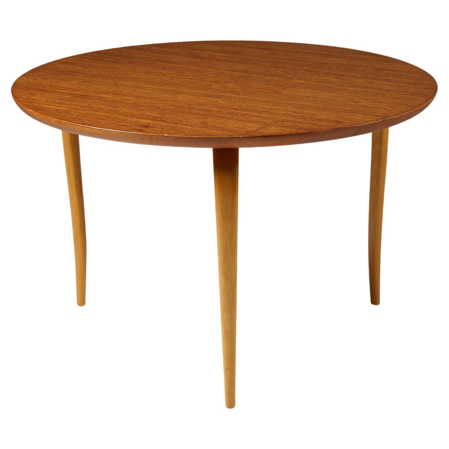 Occasional Table “Annika” Designed by Bruno Mathsson for Karl Mathsson, Sweden 