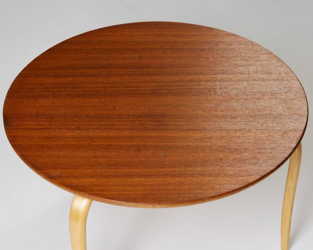 Swedish Occasional Table “Annika” Designed by Bruno Mathsson for Karl Mathsson, Sweden