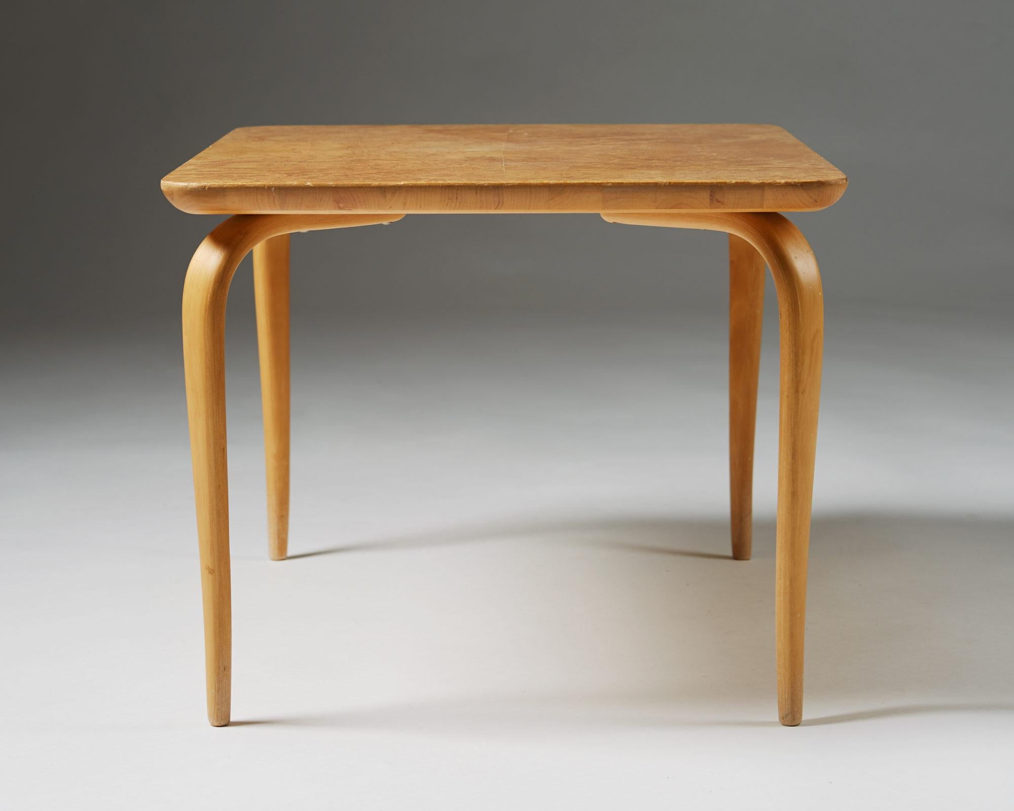 Swedish Occasional Table Annika Designed by Bruno Mathsson, Sweden, 1950s