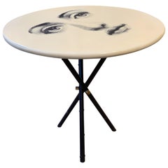 Occasional Table by Fornasetti Printed with Lina Cavalieri's Portrait