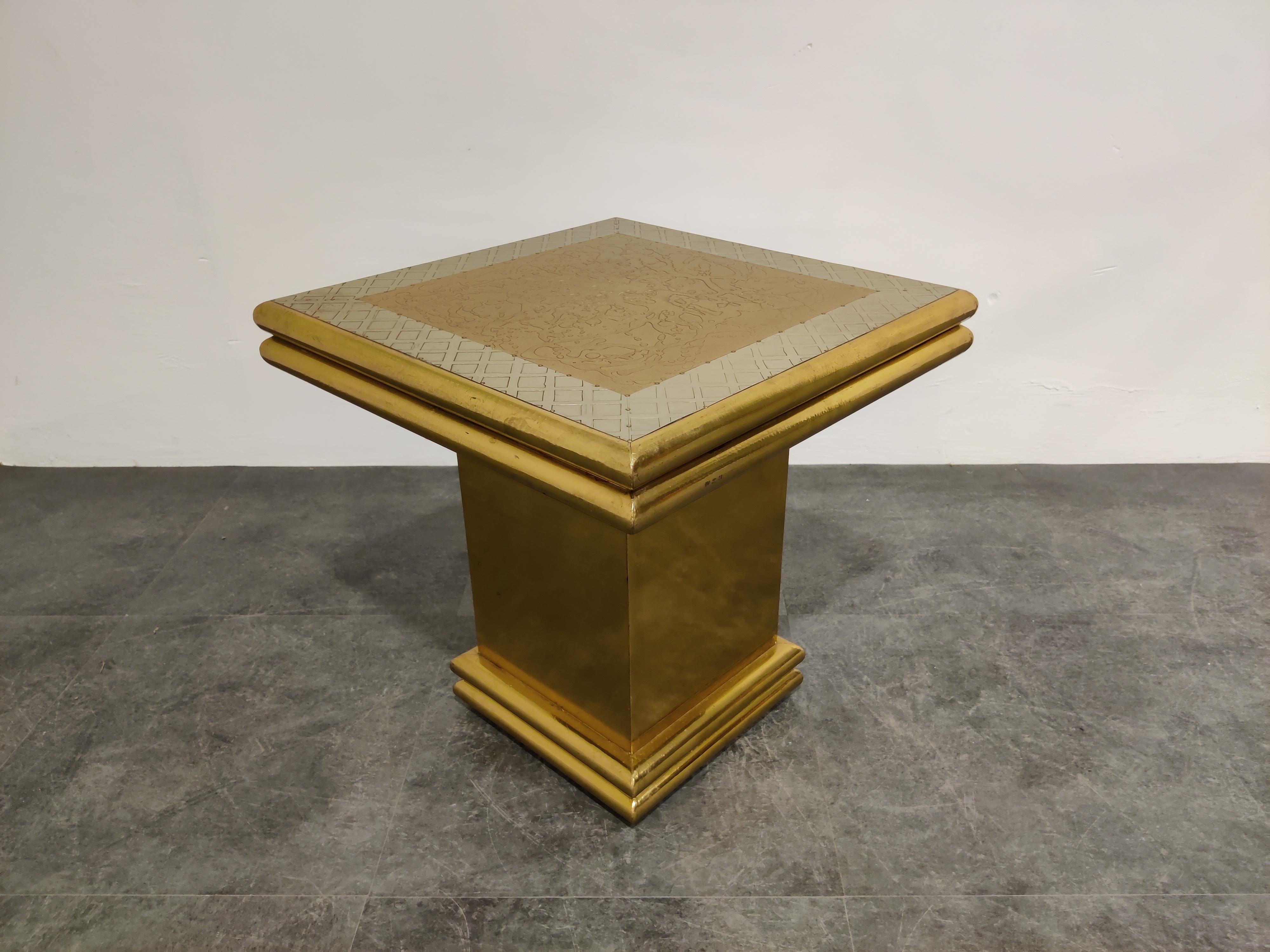Brass Occasional Table by Gony Nava, 1980s For Sale