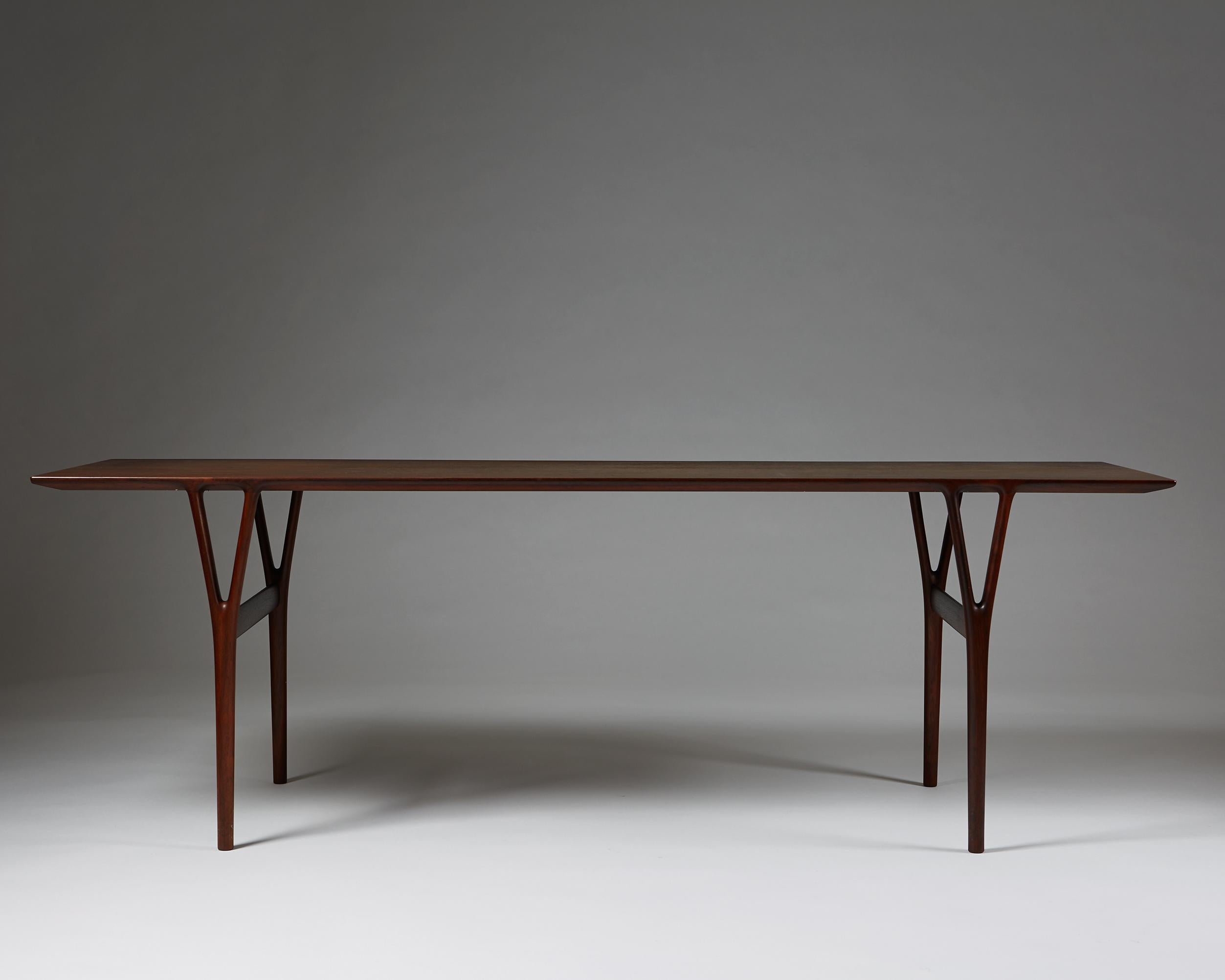 Scandinavian Modern Occasional Table by Helge Vestergaard Jensen for Peder Pedersen, Denmark