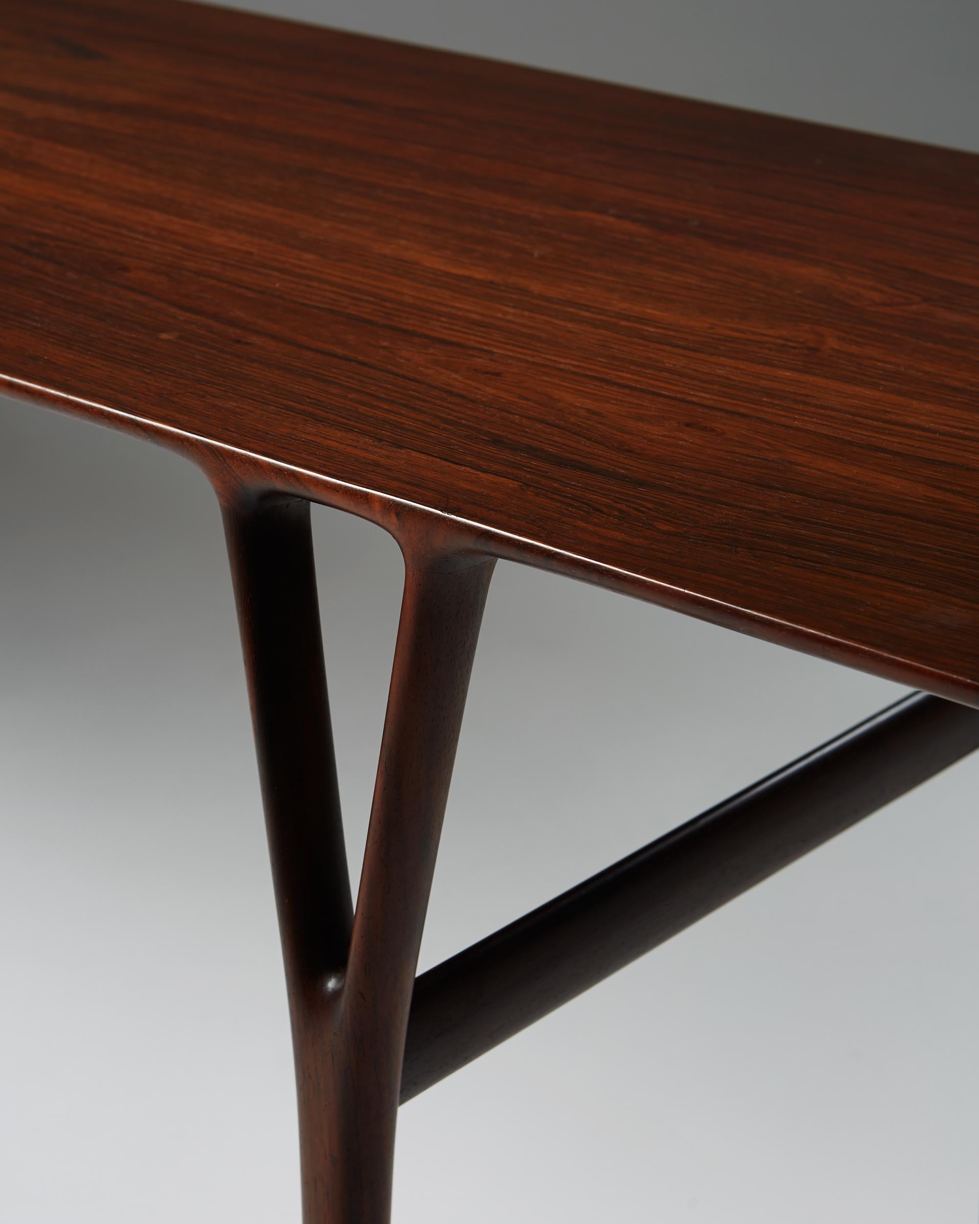 Mid-20th Century Occasional Table by Helge Vestergaard Jensen for Peder Pedersen, Denmark