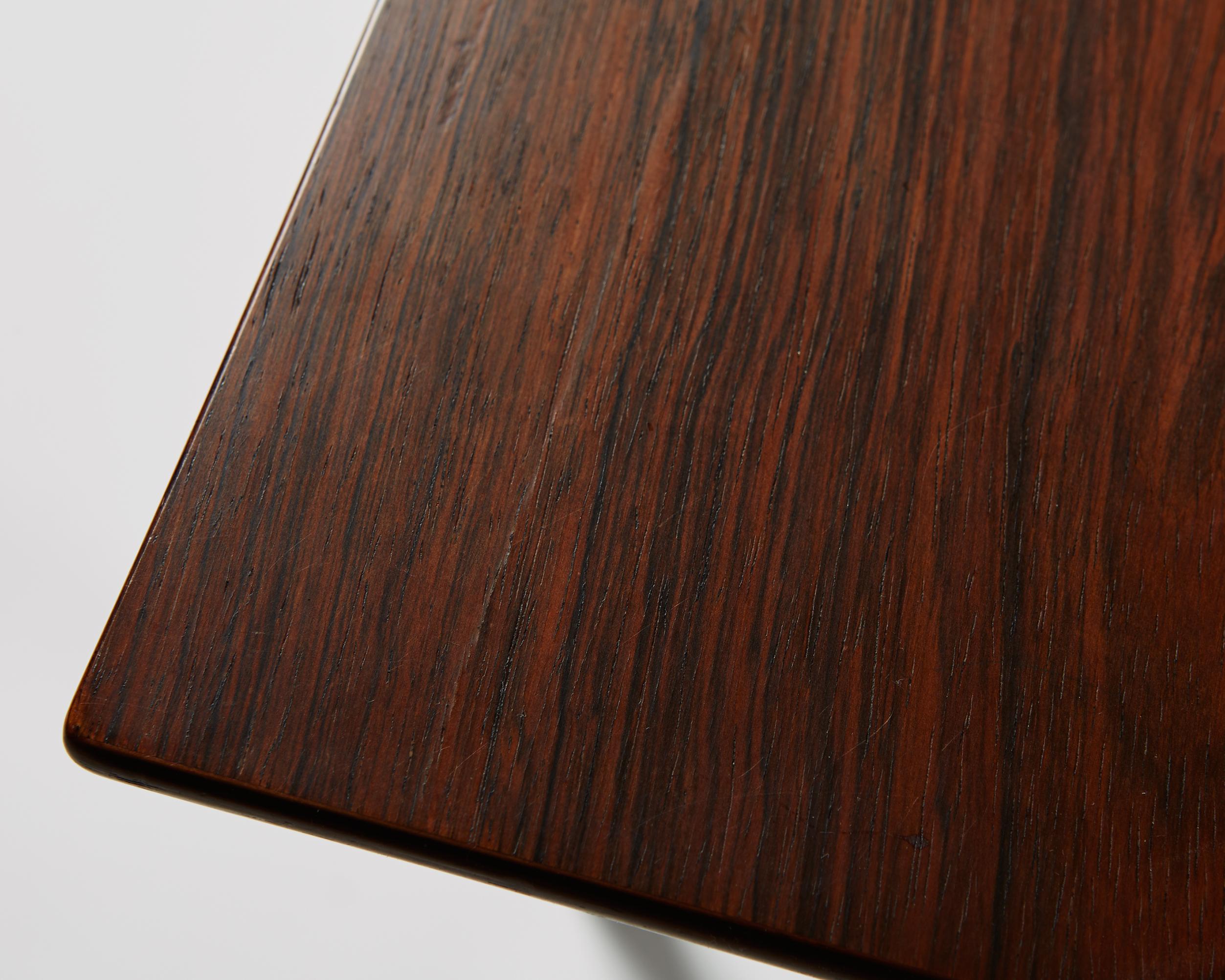 Rosewood Occasional Table by Helge Vestergaard Jensen for Peder Pedersen, Denmark