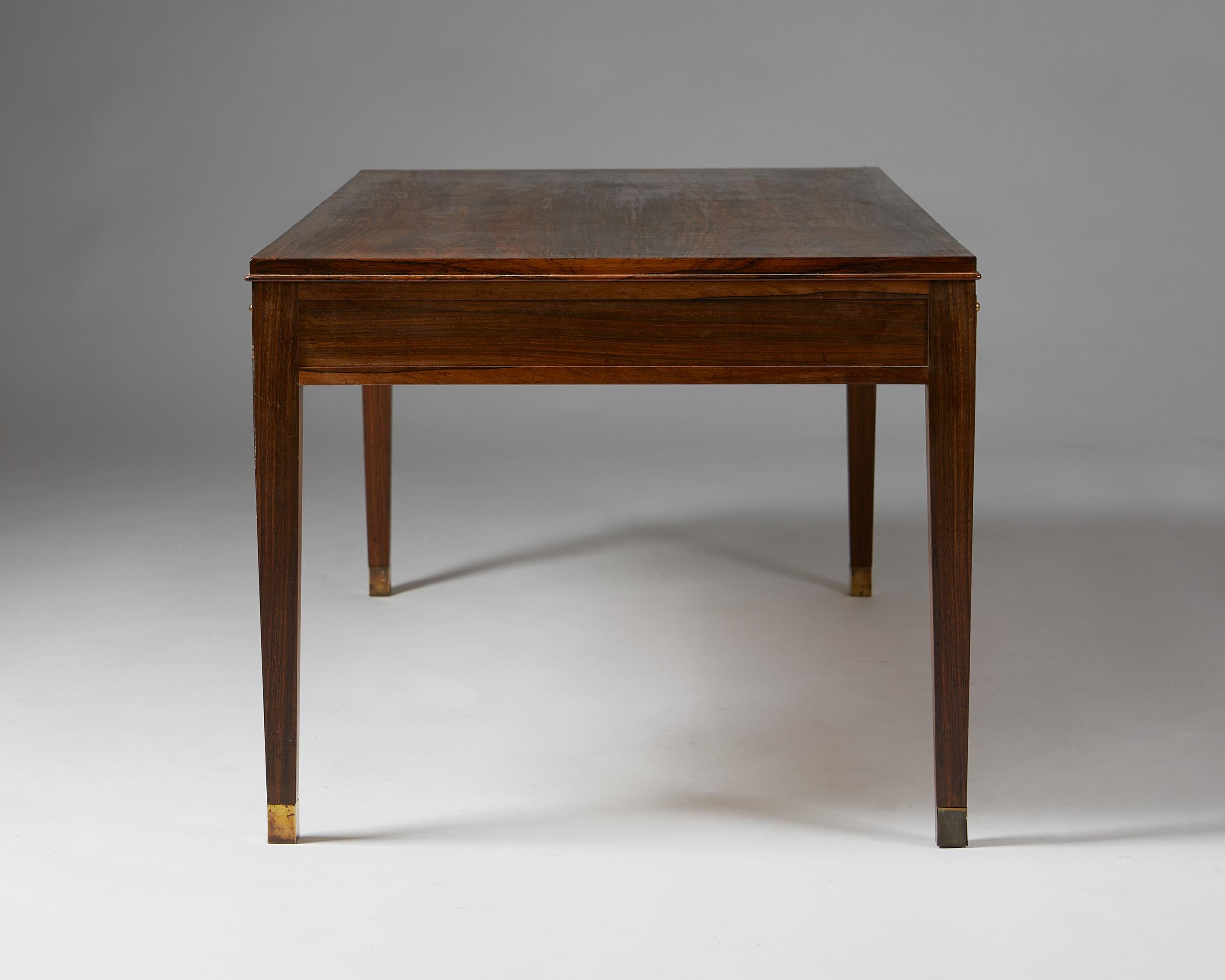 Mid-20th Century Occasional Table Designed by Frits Henningsen, Denmark, 1940's