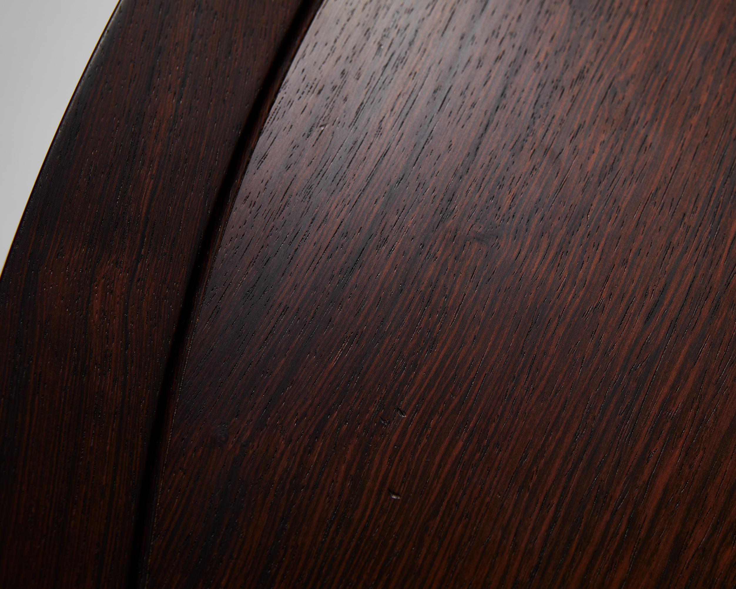 Table d'appoint Design/One, bois de rose et laiton, Danemark, 1949 Bon état - En vente à Stockholm, SE