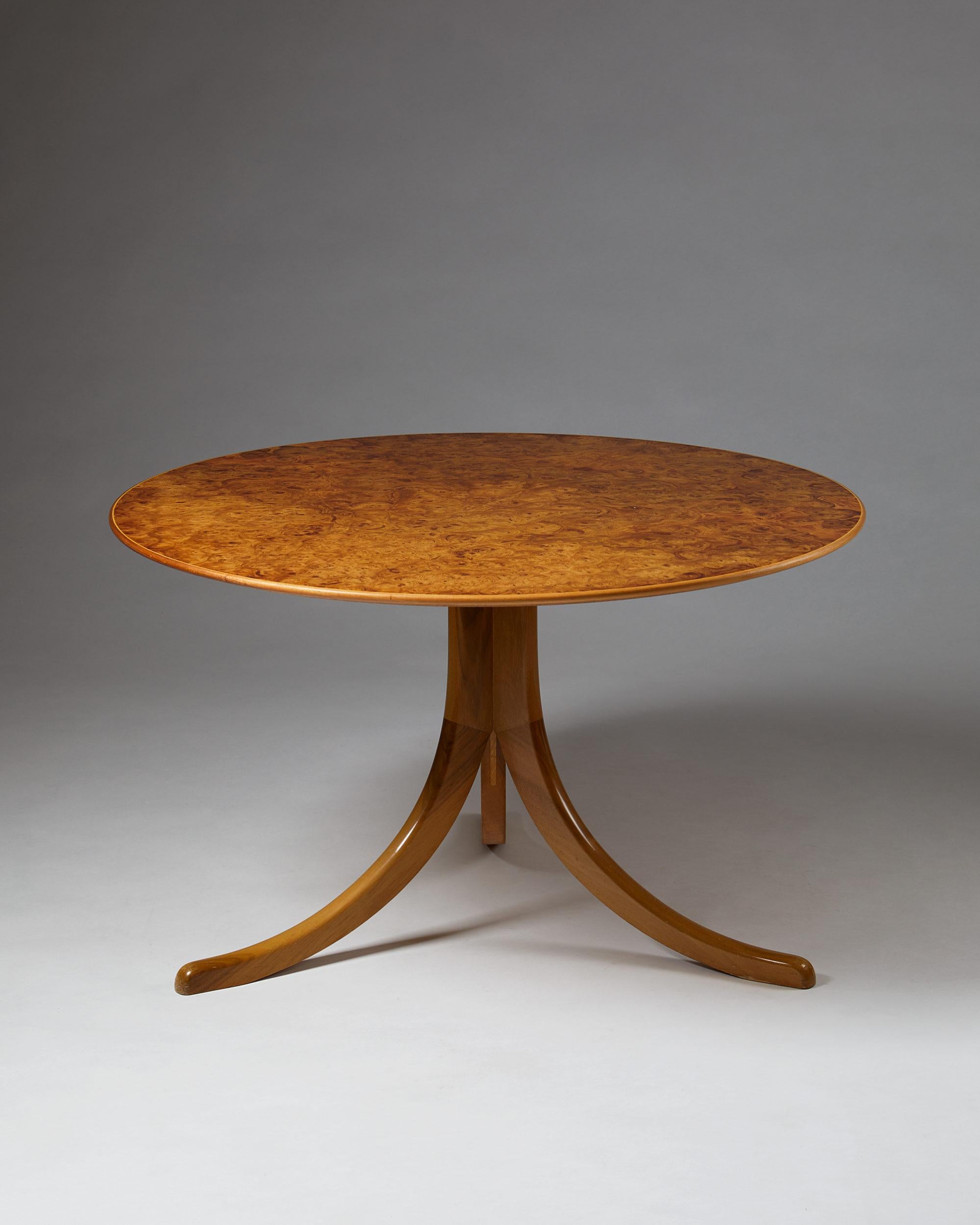 Mid-Century Modern Occasional Table Designed by Josef Frank for Svenskt Tenn, Sweden, 1950s