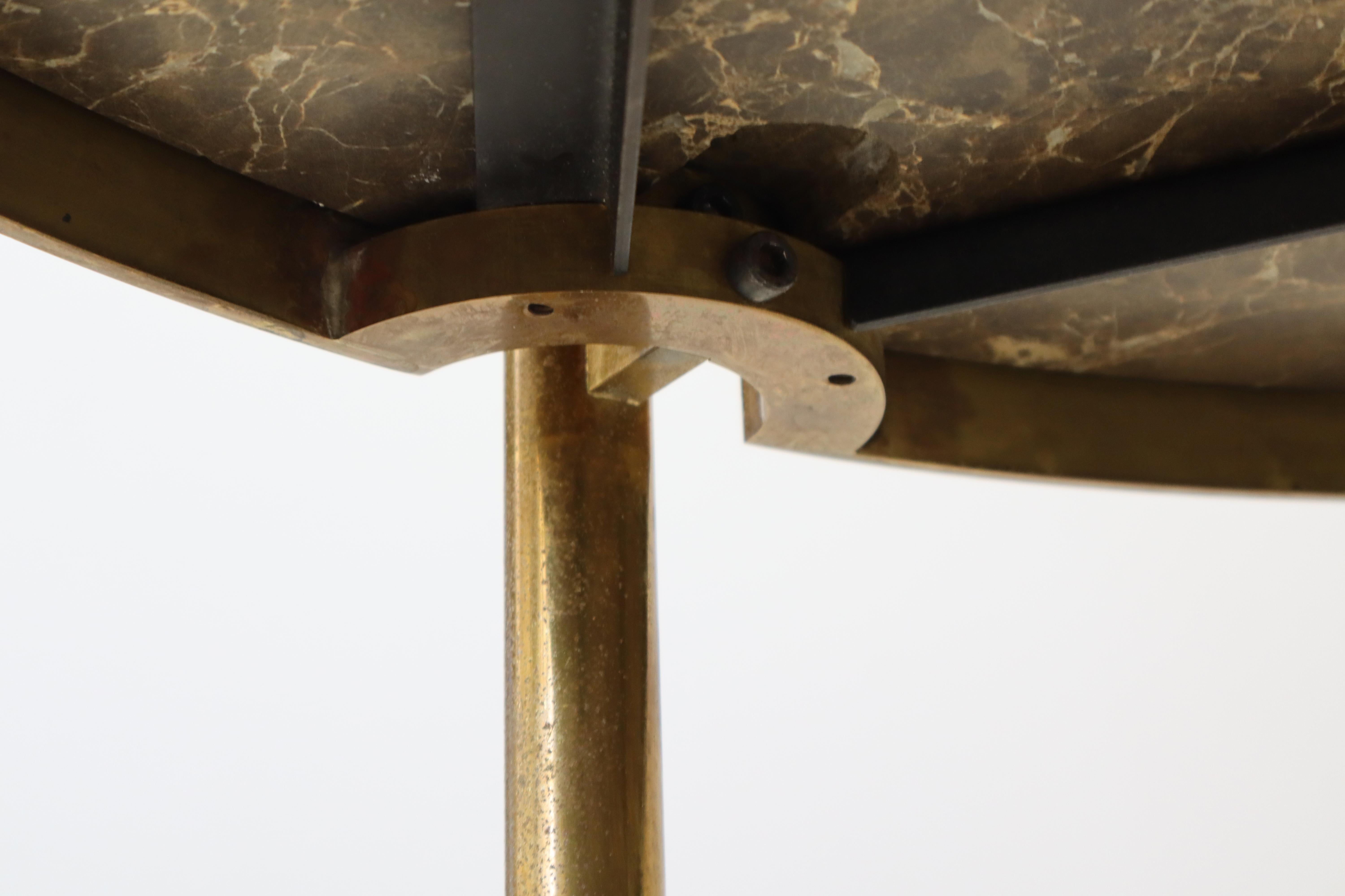 Occasional Table Designed by Osvaldo Borsani for Tecno in marble emperador For Sale 3