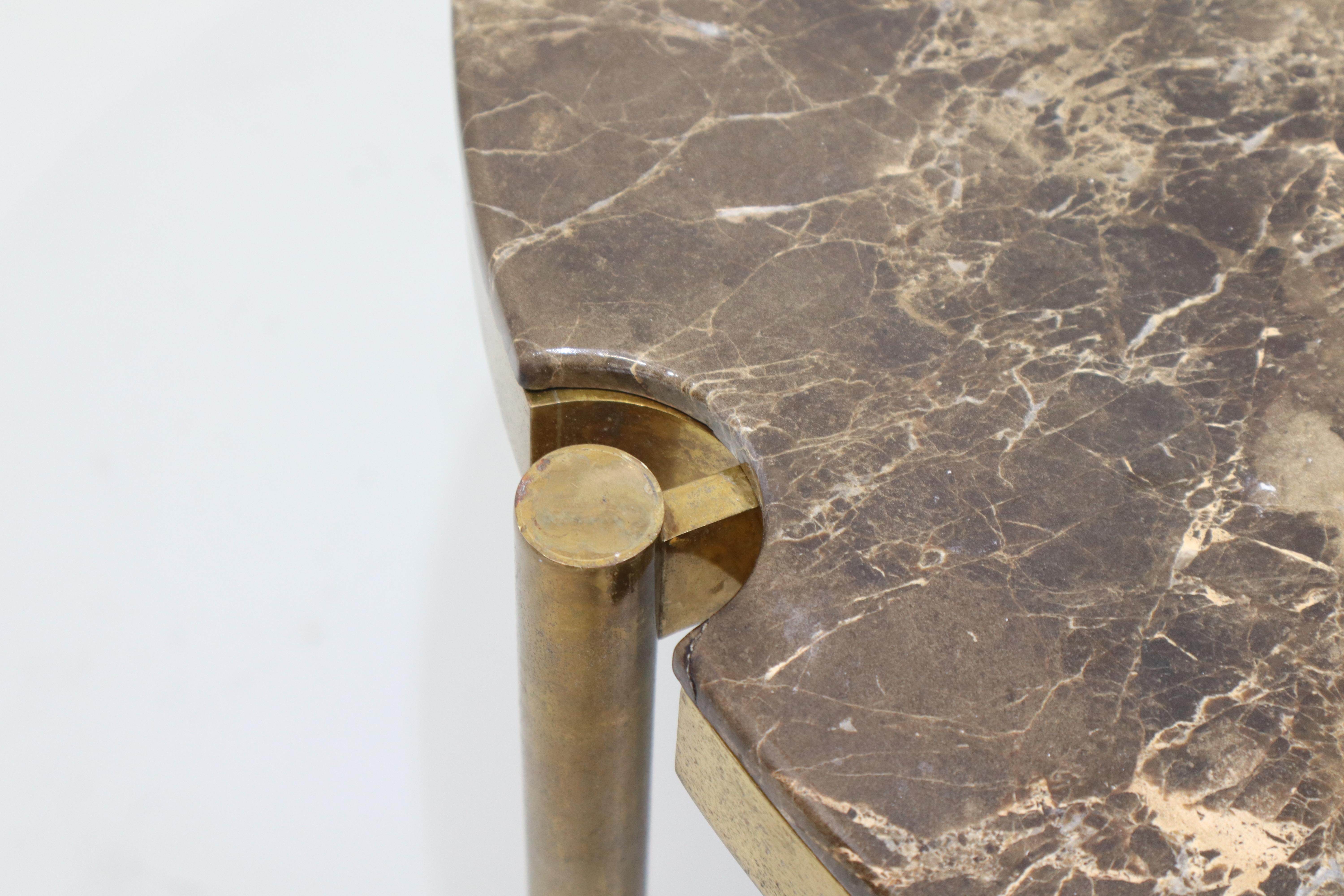Occasional Table Designed by Osvaldo Borsani for Tecno in marble emperador For Sale 5