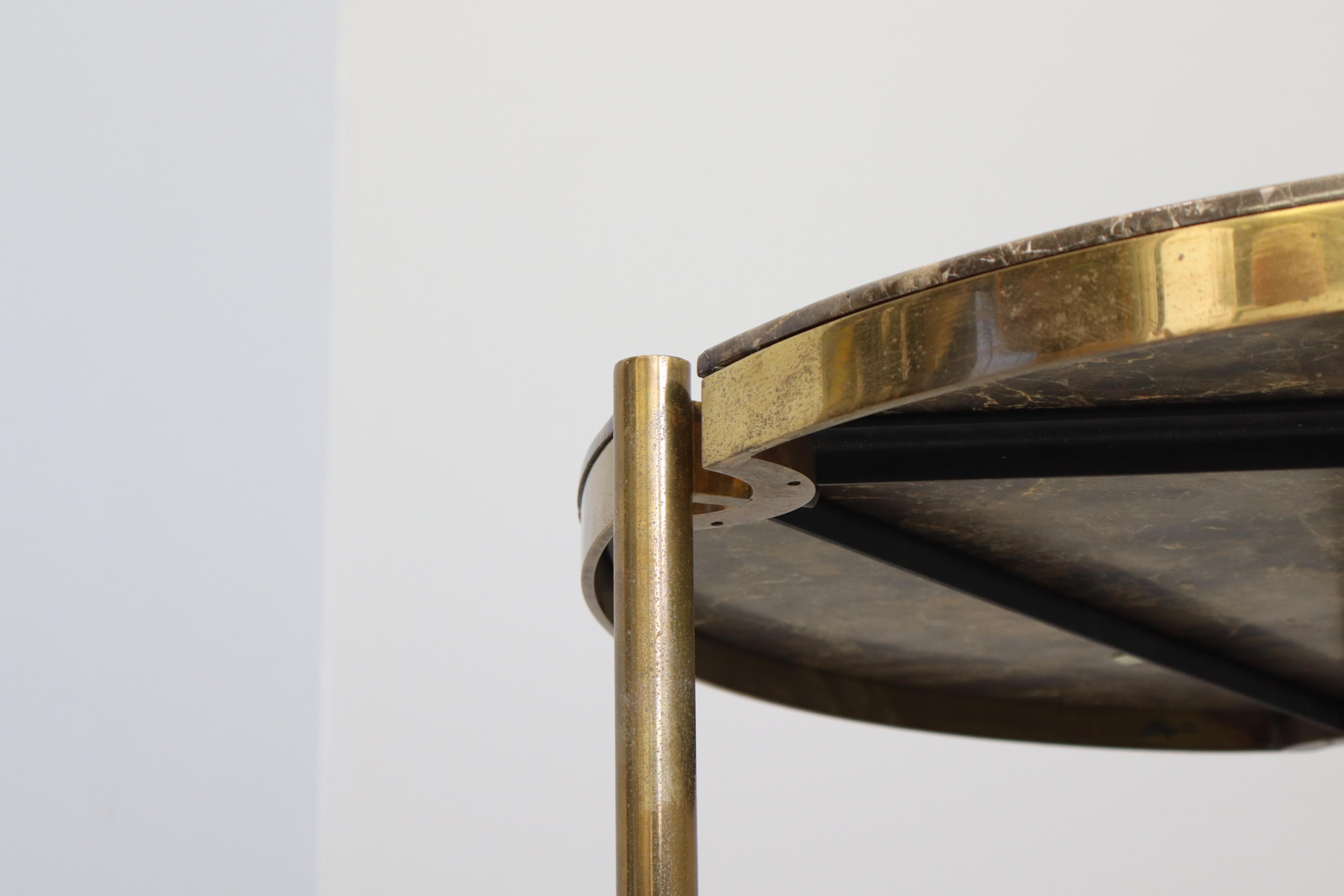 Occasional Table Designed by Osvaldo Borsani for Tecno in marble emperador For Sale 7