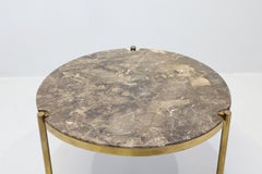Table d'appoint Design/One pour Tecno en marbre emperador