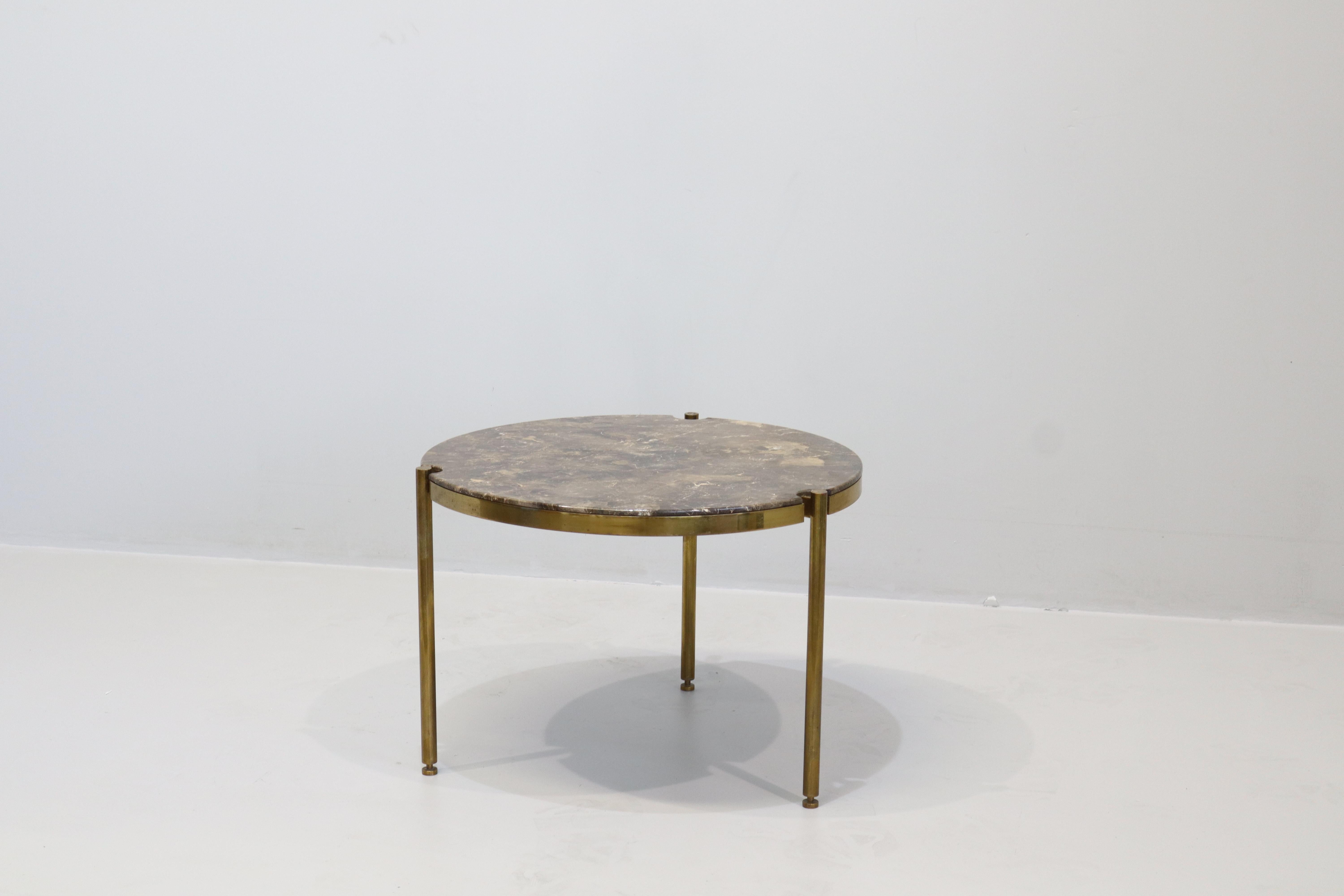 Occasional Table Designed by Osvaldo Borsani for Tecno in marble emperador In Good Condition For Sale In Rovereta, Repubblica di San Marino
