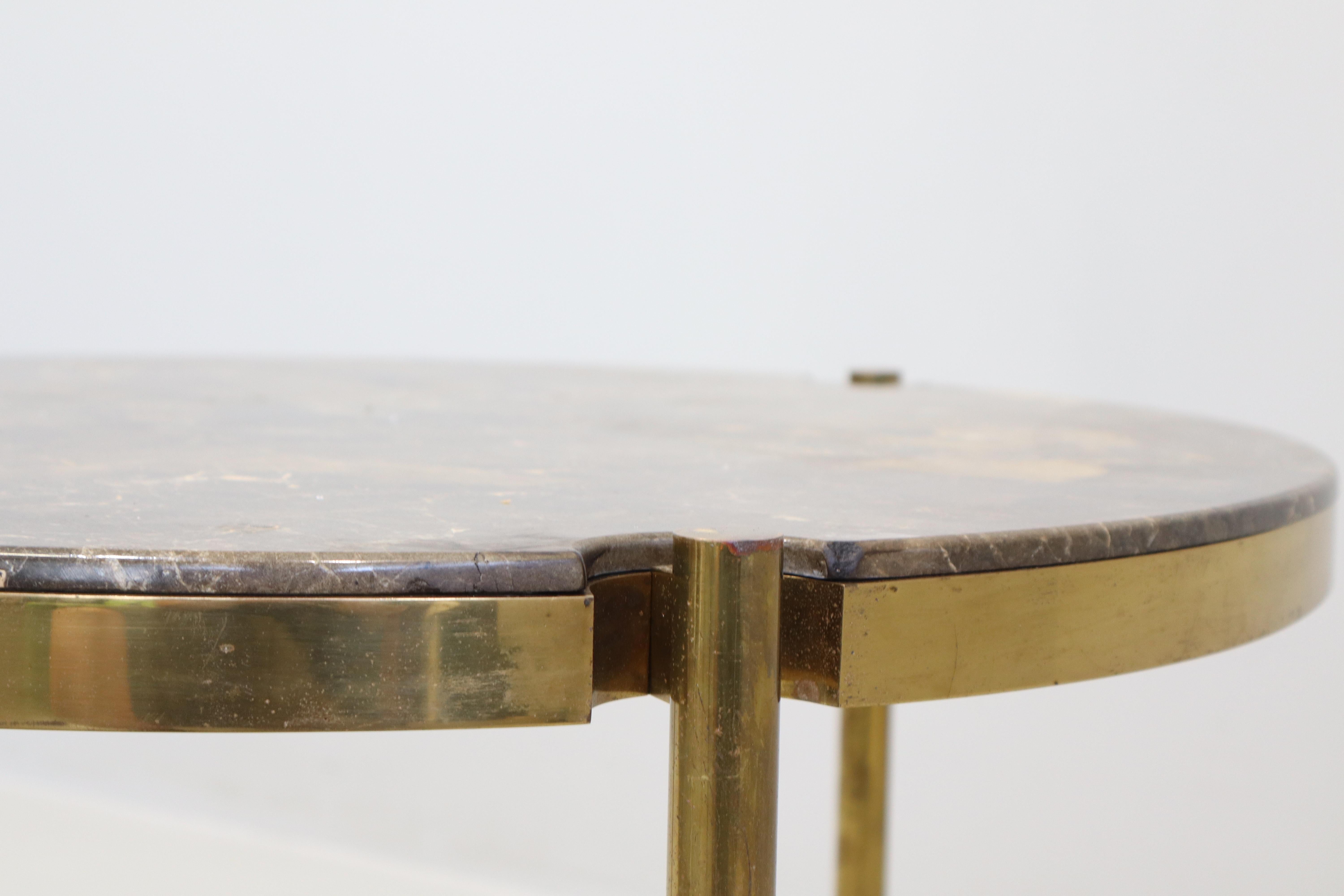 20th Century Occasional Table Designed by Osvaldo Borsani for Tecno in marble emperador For Sale