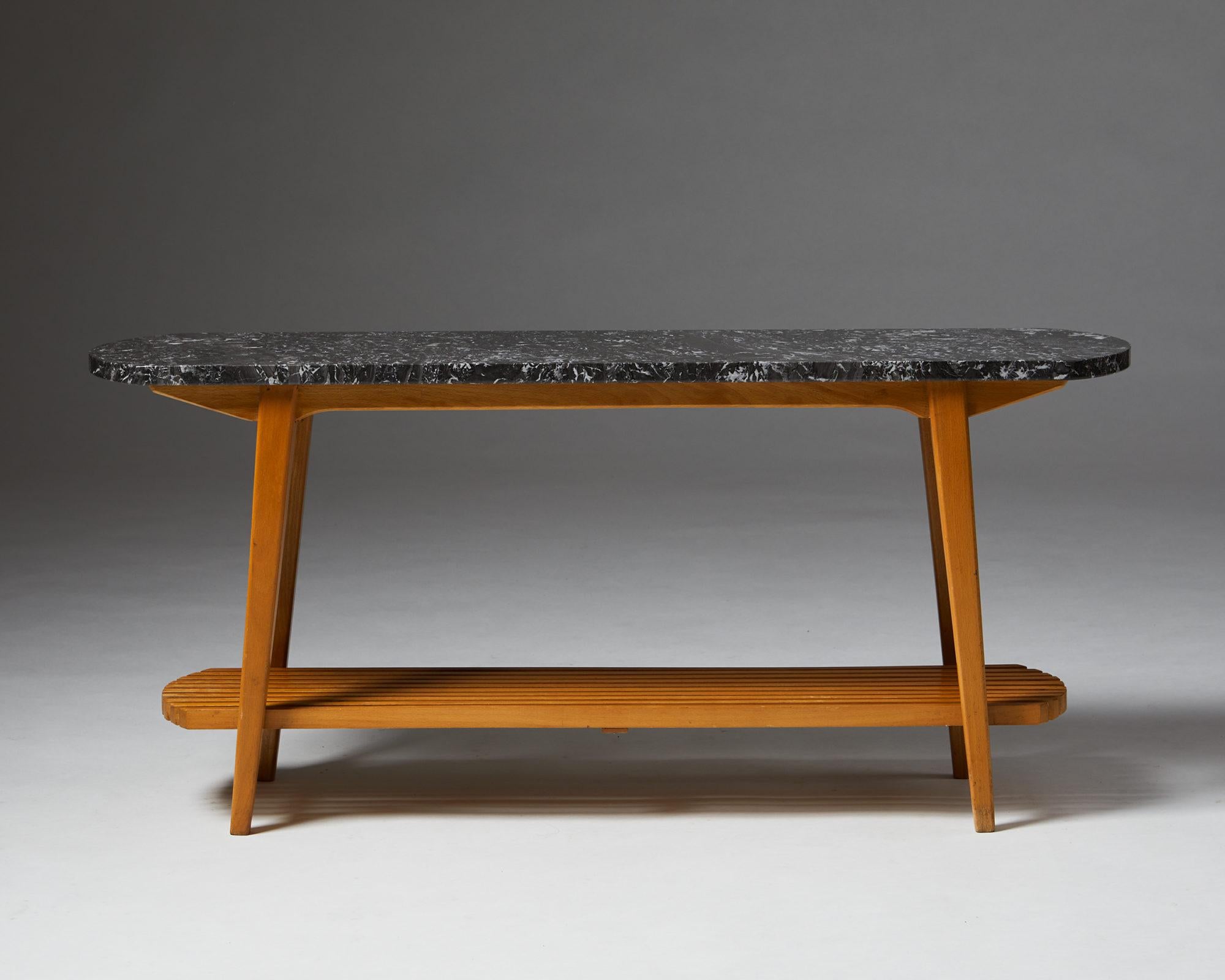Mid-Century Modern Occasional Table Designed by Troels Grum Schwendsen for Poul Jeppesen For Sale