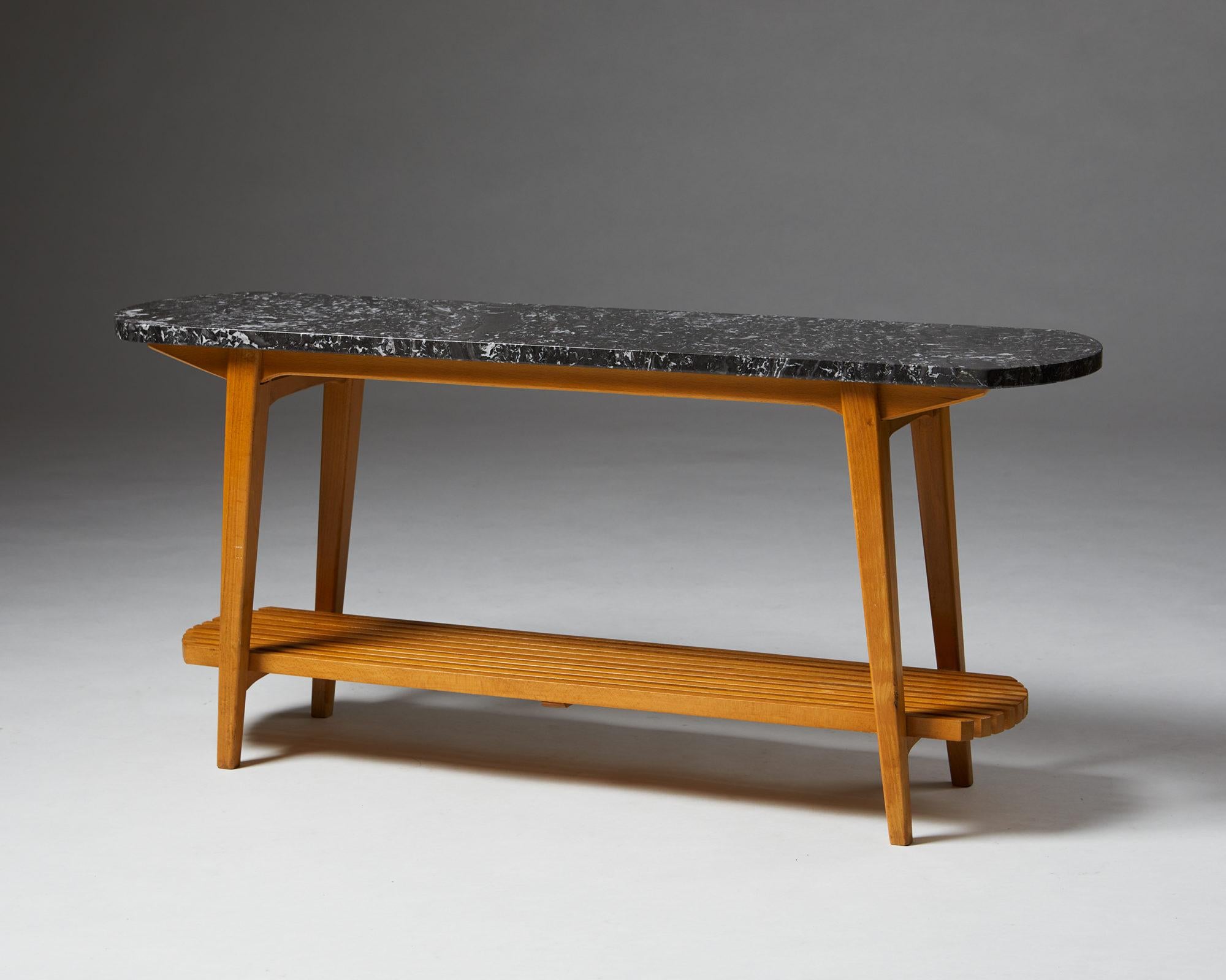 Danish Occasional Table Designed by Troels Grum Schwendsen for Poul Jeppesen For Sale