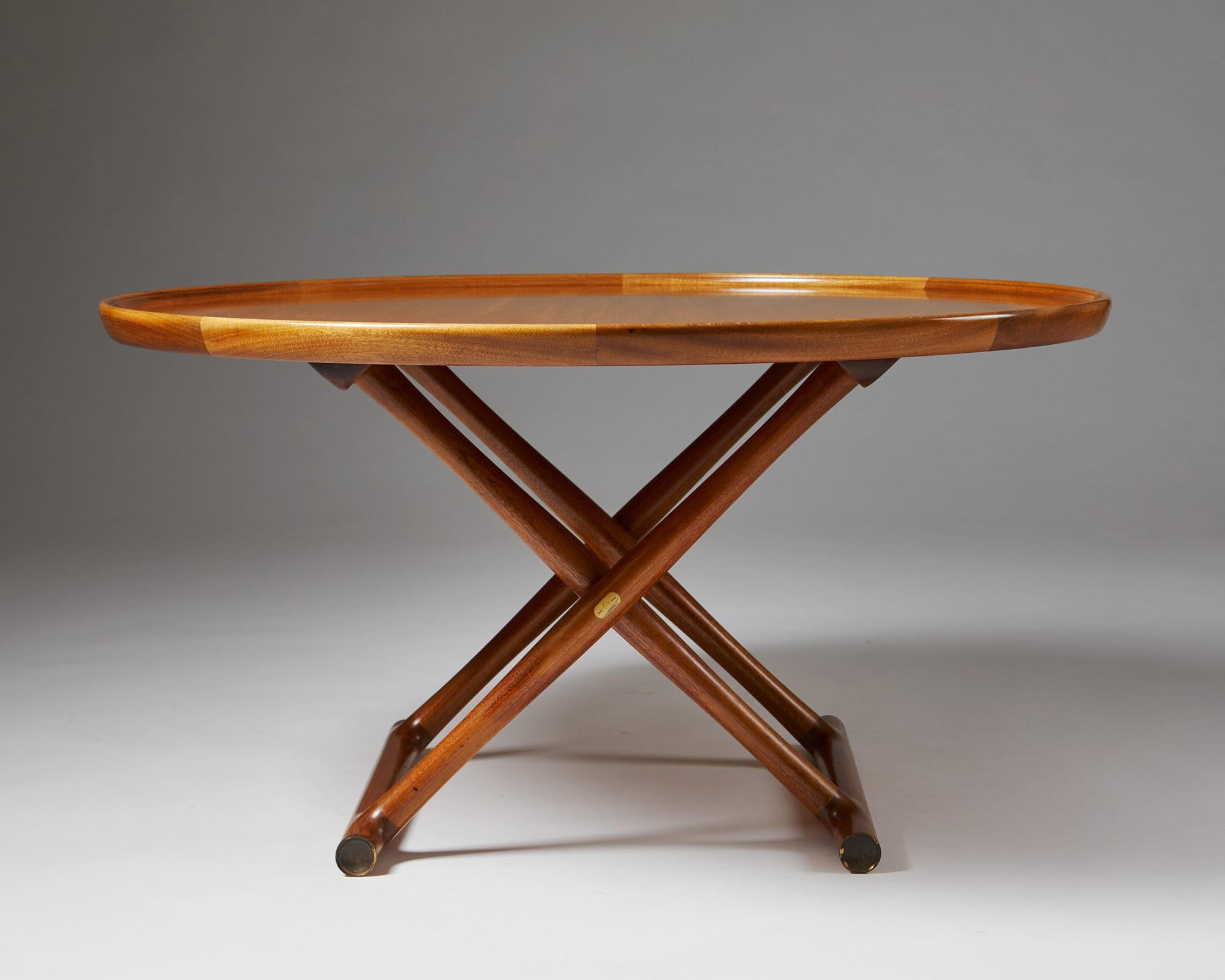 Danish Occasional Table “Egyptian Table” Designed by Mogens Lassen, Denmark, 1940s