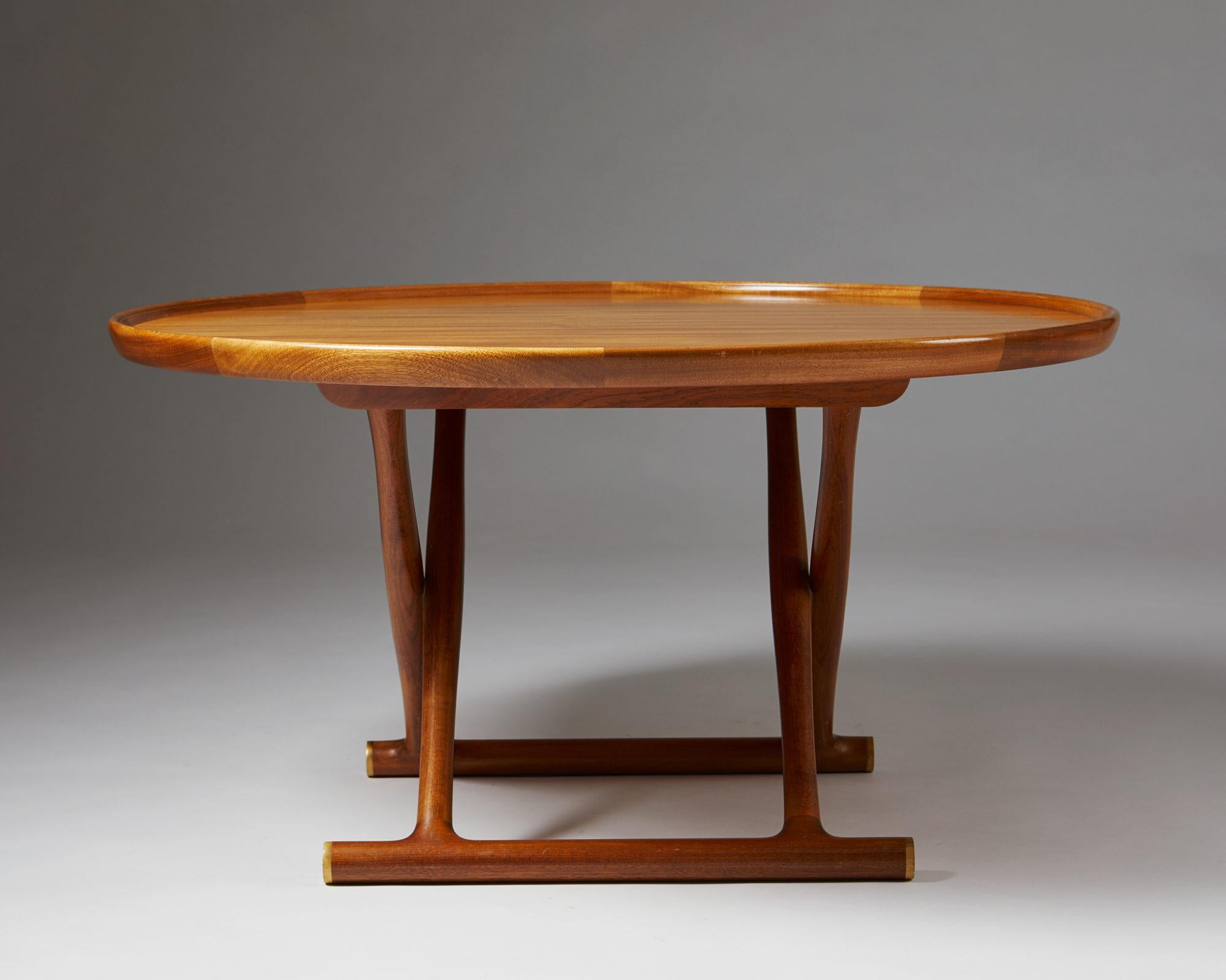 Mid-20th Century Occasional Table “Egyptian Table” Designed by Mogens Lassen, Denmark, 1940s
