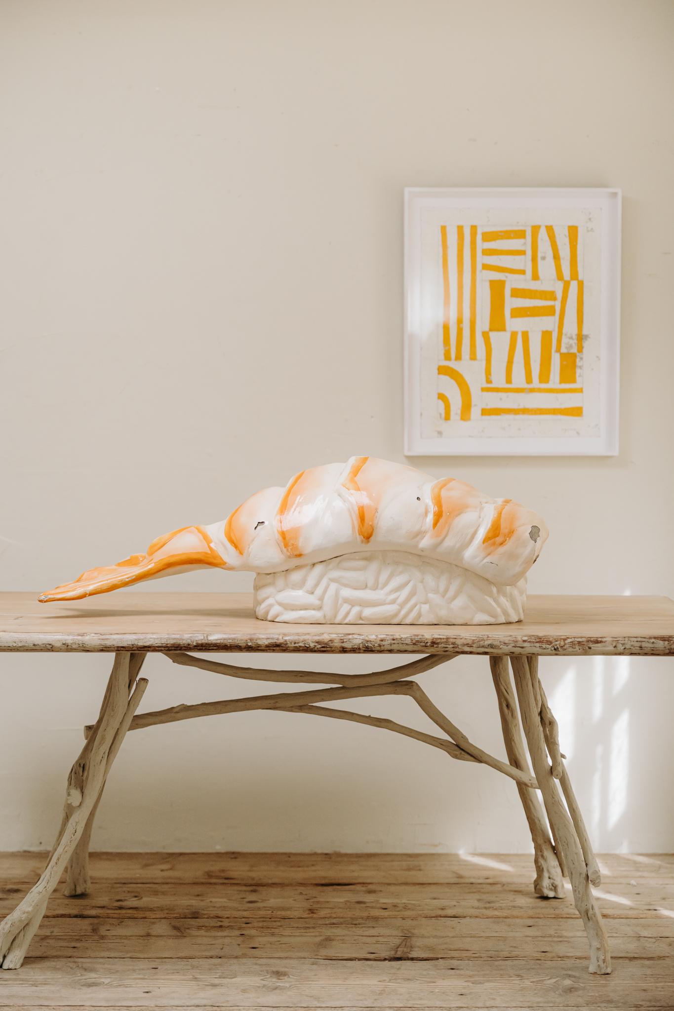 table d'appoint en bois de cèdre ancien ... en vente 10