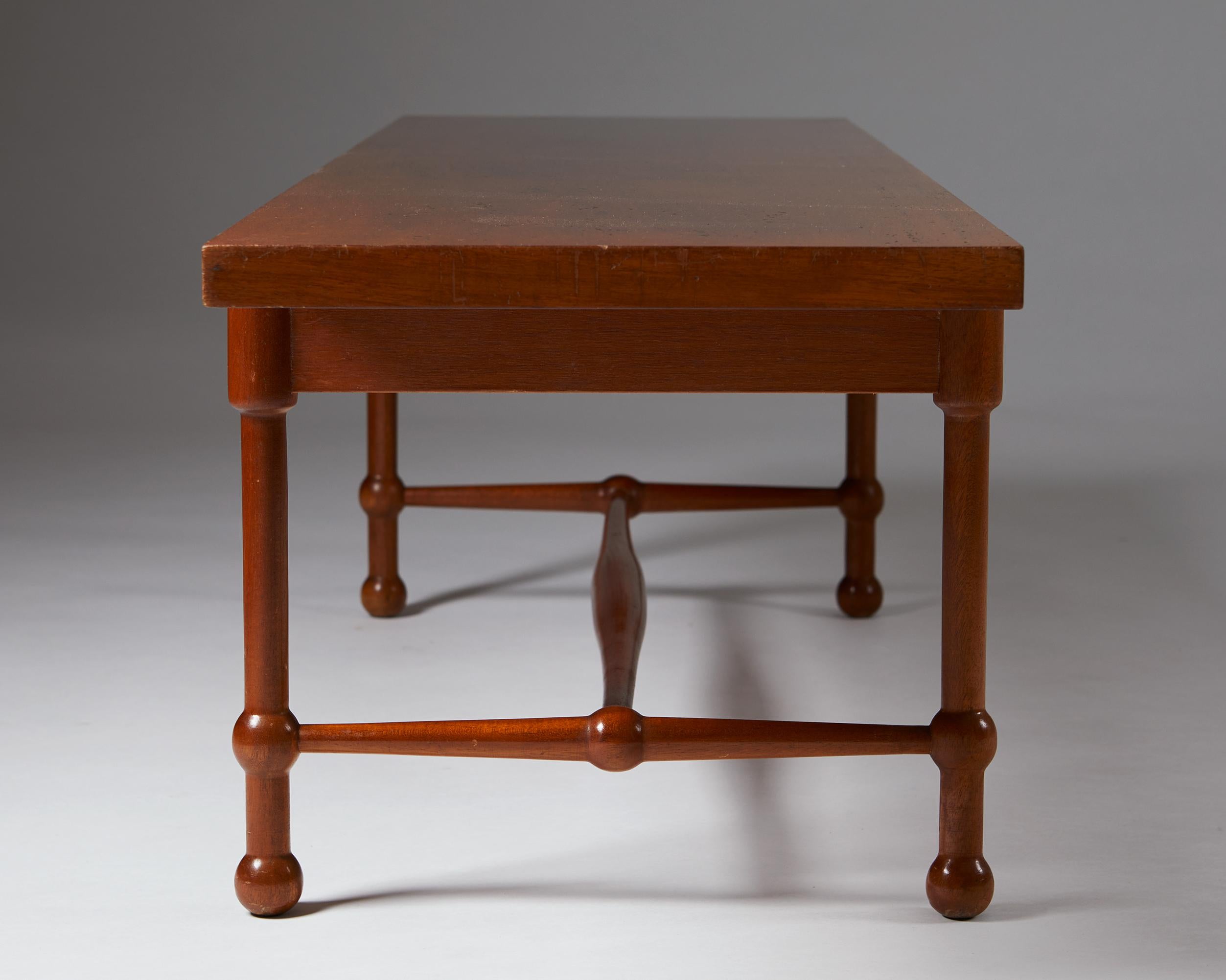Occasional Table Model 2180 Designed by Josef Frank for Svenskt Tenn, Sweden In Good Condition In Stockholm, SE