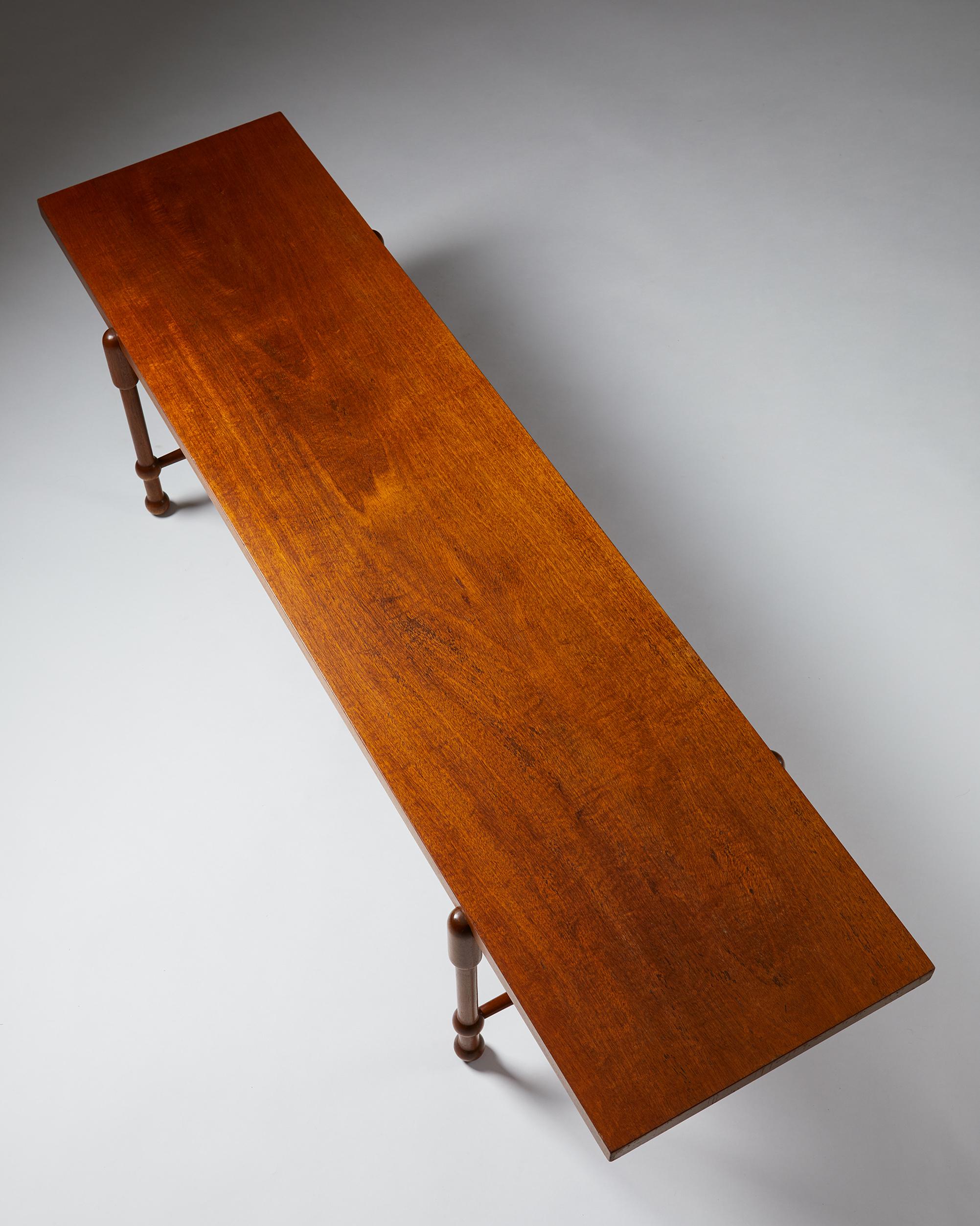 Mahogany Occasional Table Model 2180 Designed by Josef Frank for Svenskt Tenn, Sweden
