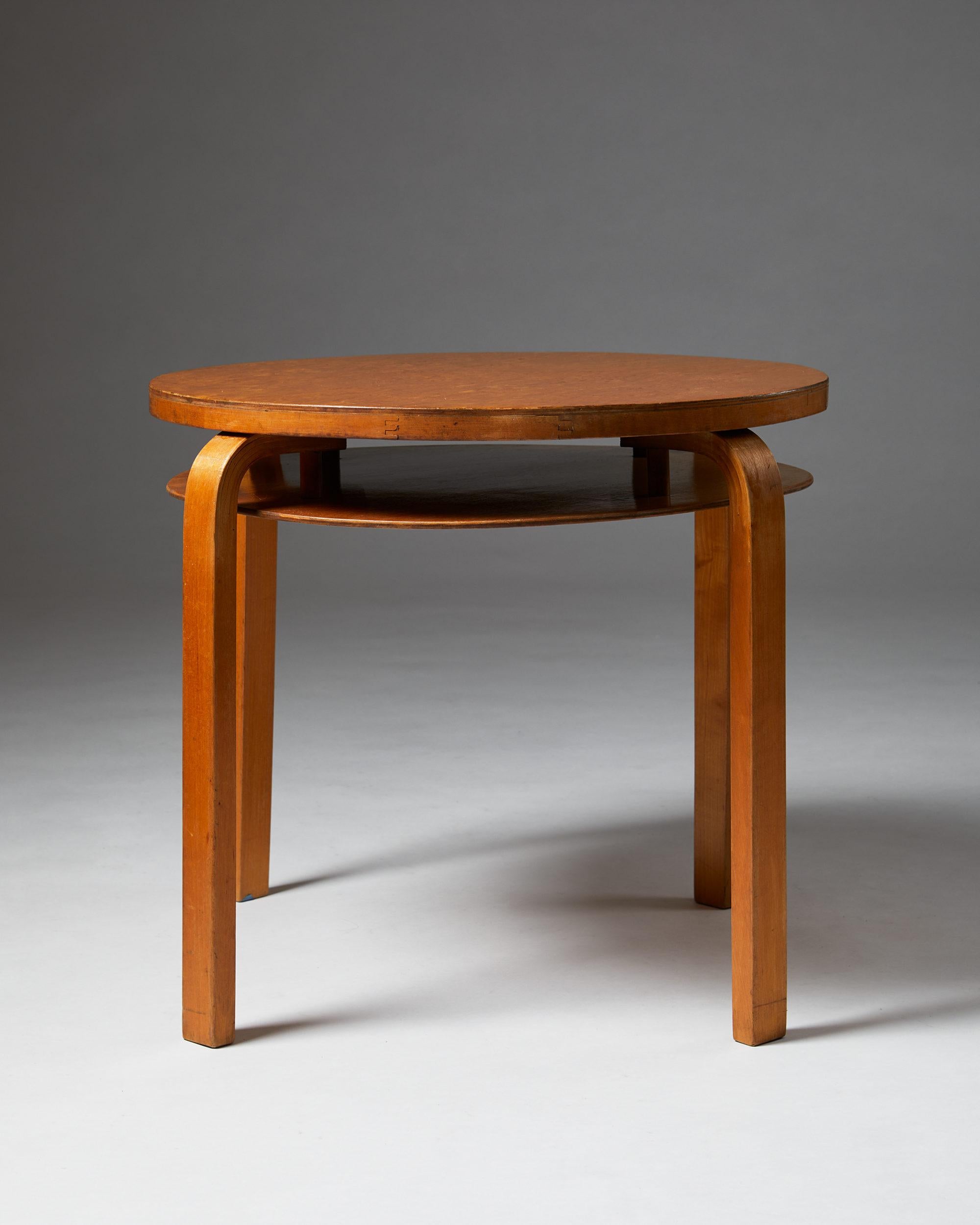 Finnish Occasional Table Model 907 Designed by Alvar Aalto for Finmar