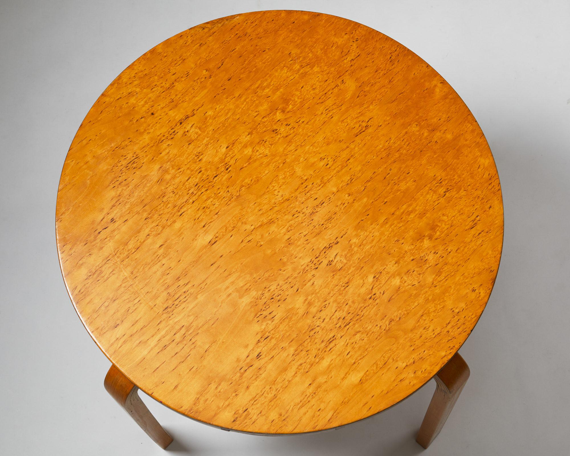 Occasional Table Model 907 Designed by Alvar Aalto for Finmar In Good Condition In Stockholm, SE