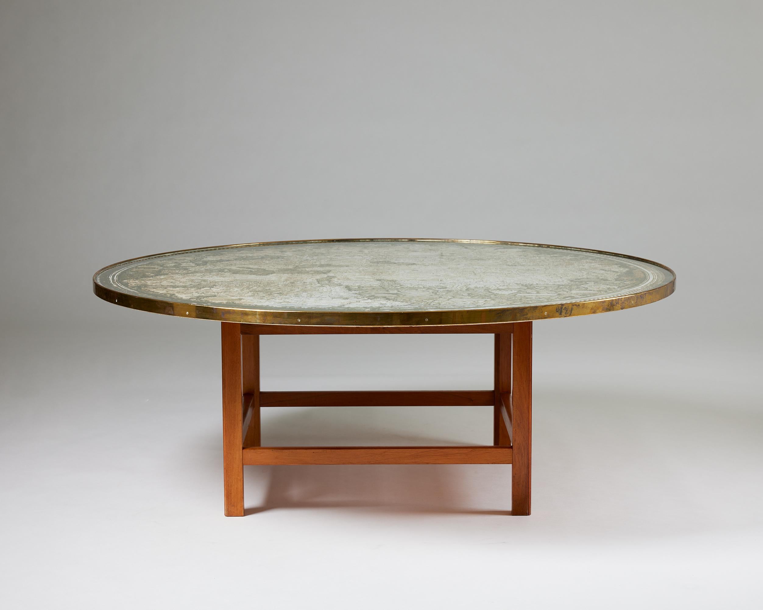Mid-Century Modern Table d'appoint modèle U 601 conçue par Josef Frank pour Svenskt Tenn, Suède en vente