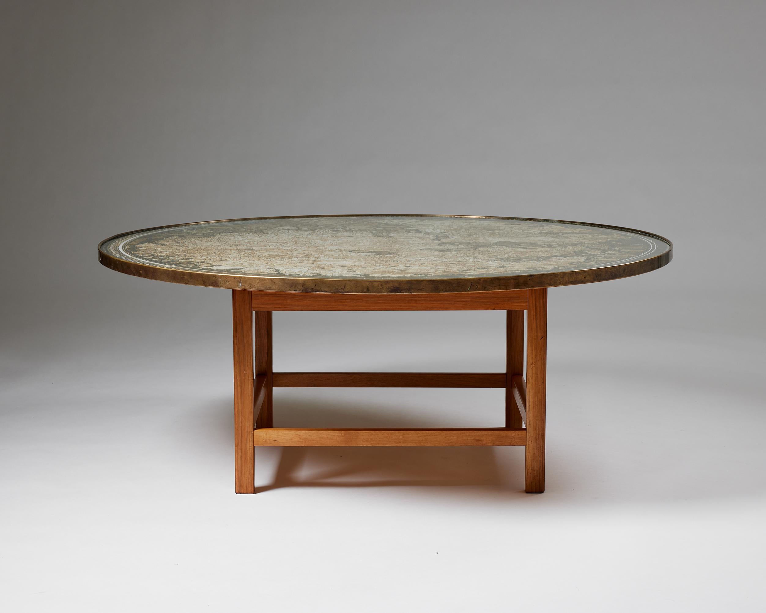 Swedish Occasional Table Model U 601 Designed by Josef Frank for Svenskt Tenn, Sweden