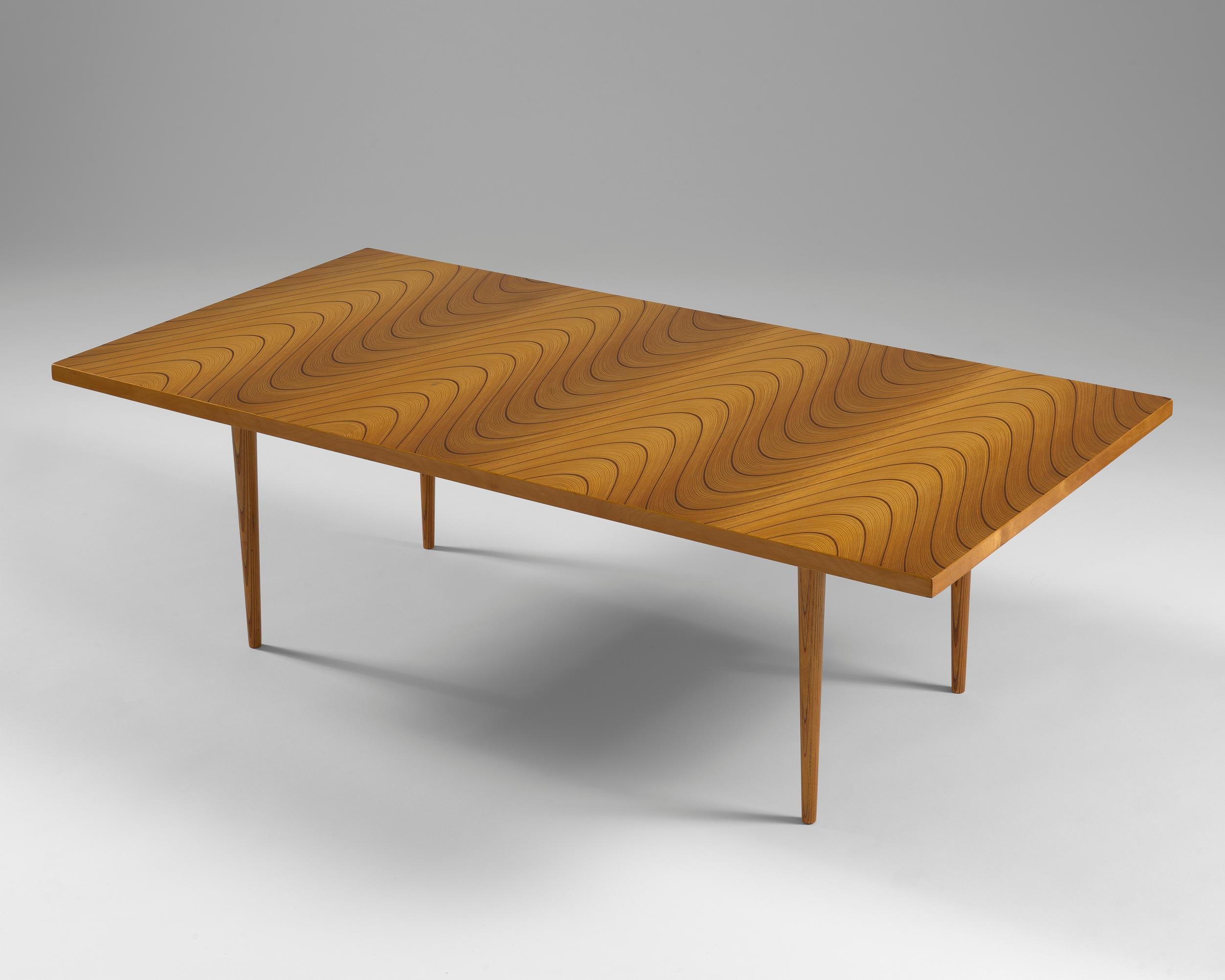 Occasional Table “Rhythmic Plywood” Designed by Tapio Wirkkala for Asko, Finland 3