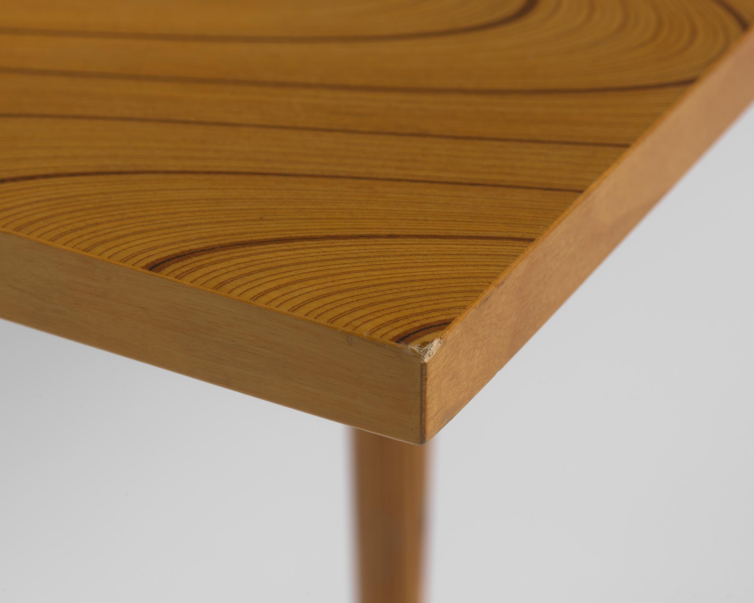 Occasional Table “Rhythmic Plywood” Designed by Tapio Wirkkala for Asko, Finland In Good Condition In Stockholm, SE