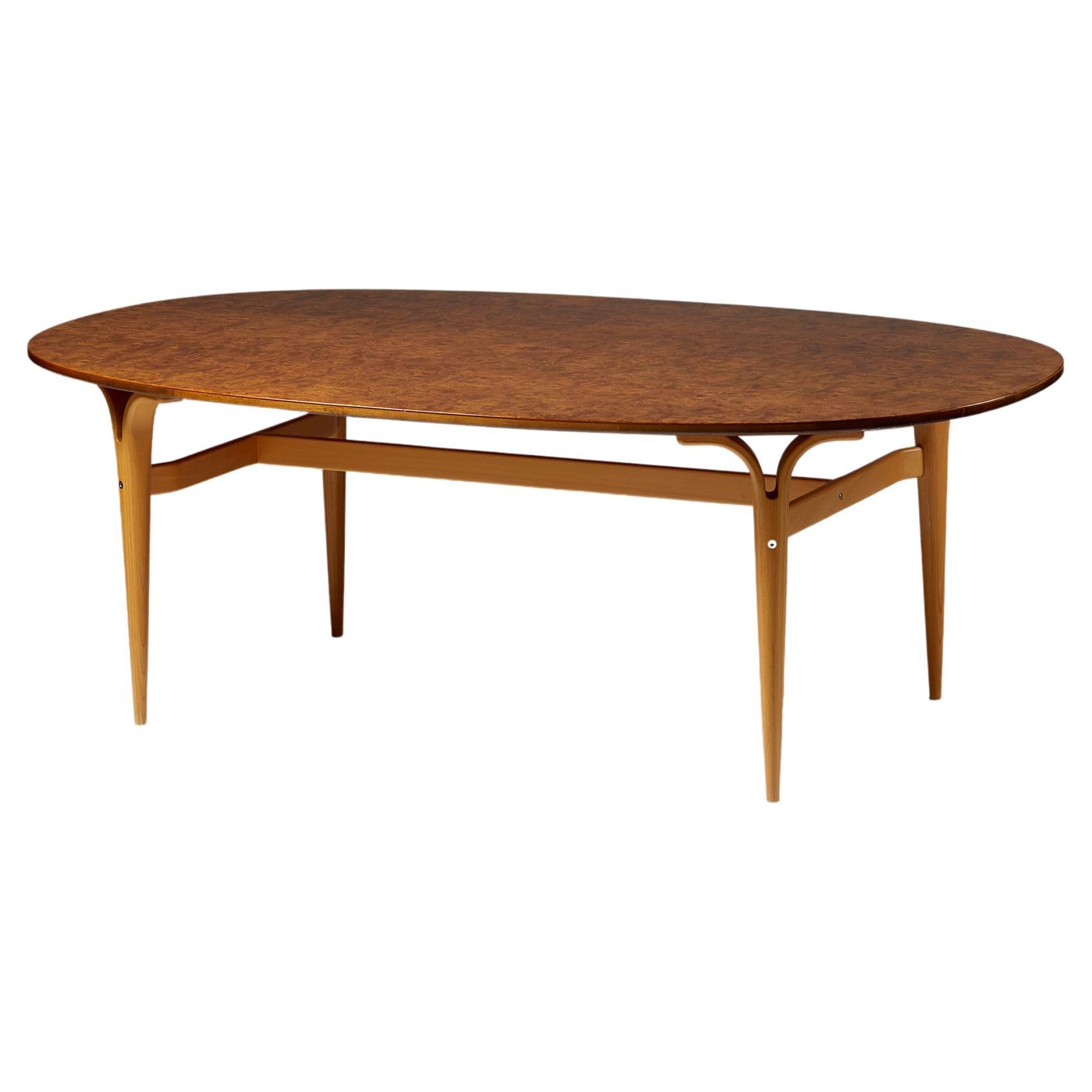 Occasional Table “Superellips” Designed by Bruno Mathsson and Piet Hein