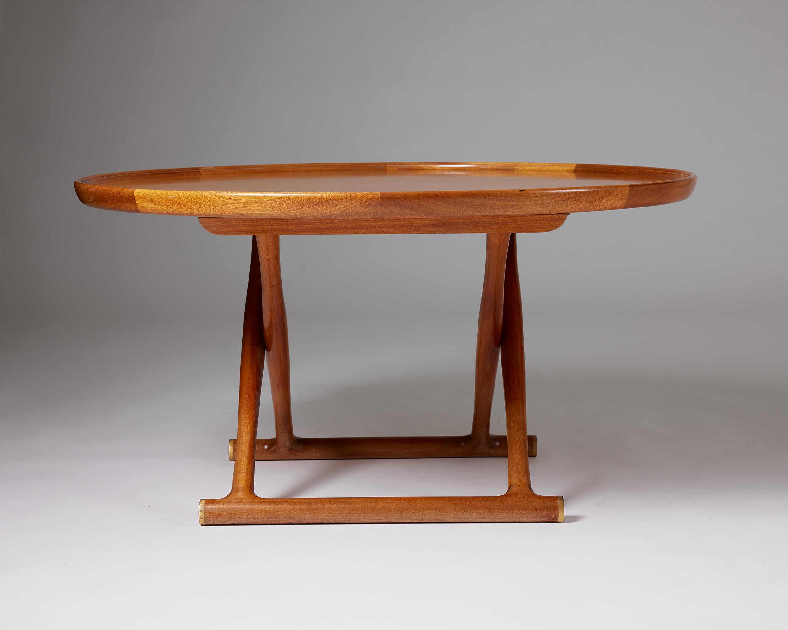 Danish Occasional Table ‘The Egyptian Table’ Designed by Mogens Lassen for A.J. Iversen For Sale