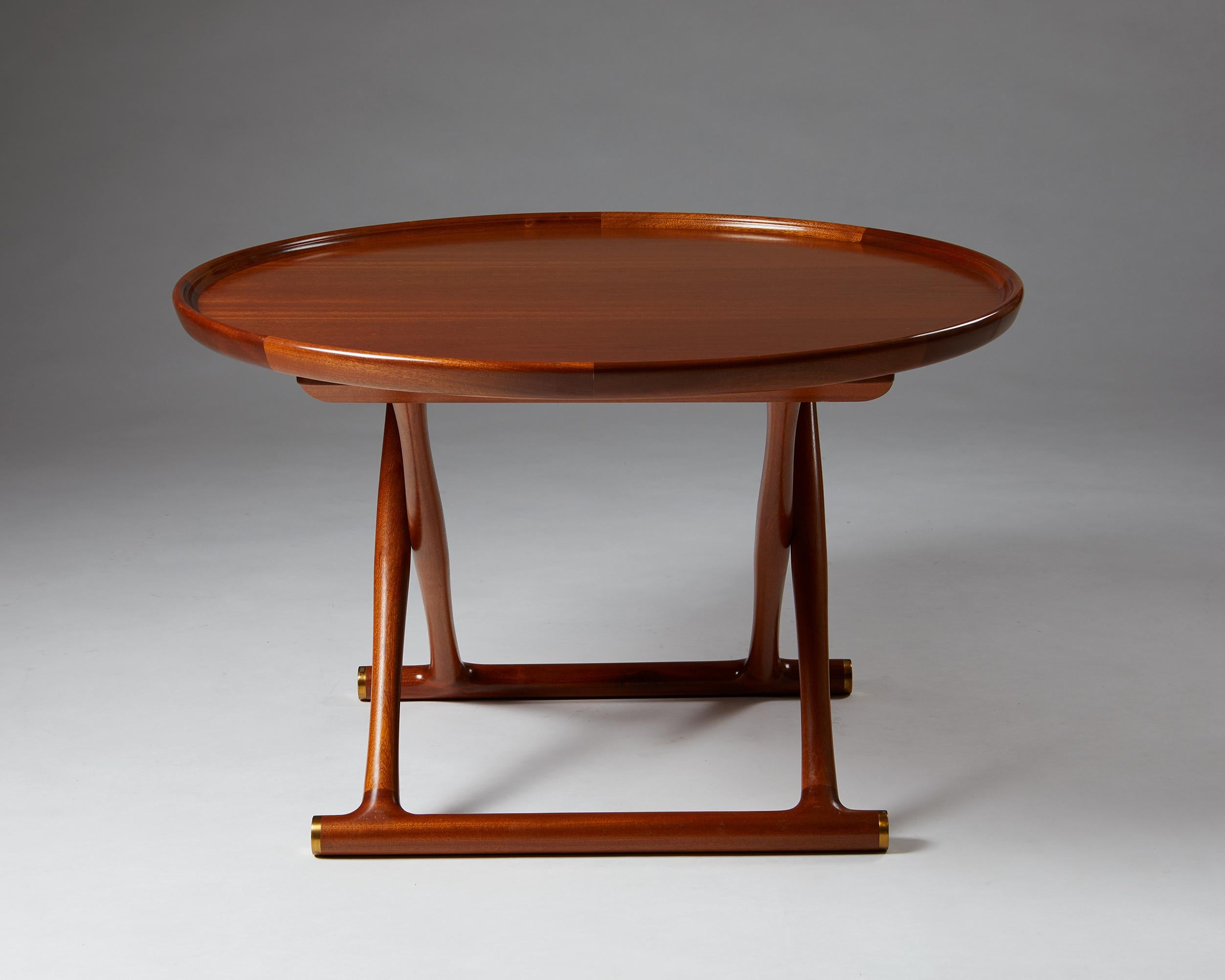 Occasional Table “The Egyptian table”, Designed by Mogens Lassen In Good Condition In Stockholm, SE