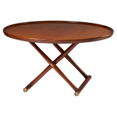 Occasional table ‘The Egyptian table’, designed by Mogens Lassen, Mahogany brass