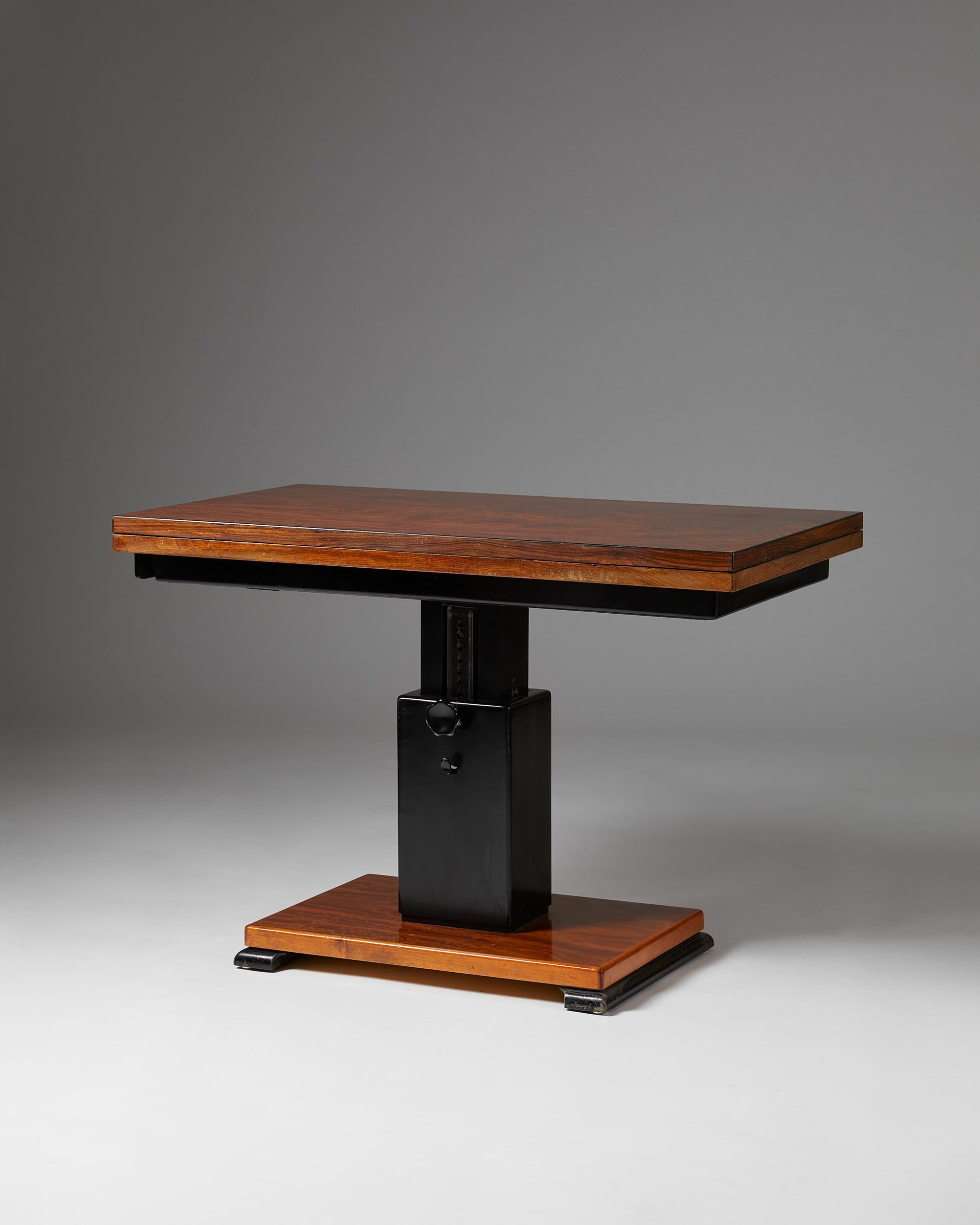 Swedish Occasional Table “the Ideal Table” Designed by Otto Wretling, Sweden, 1930s