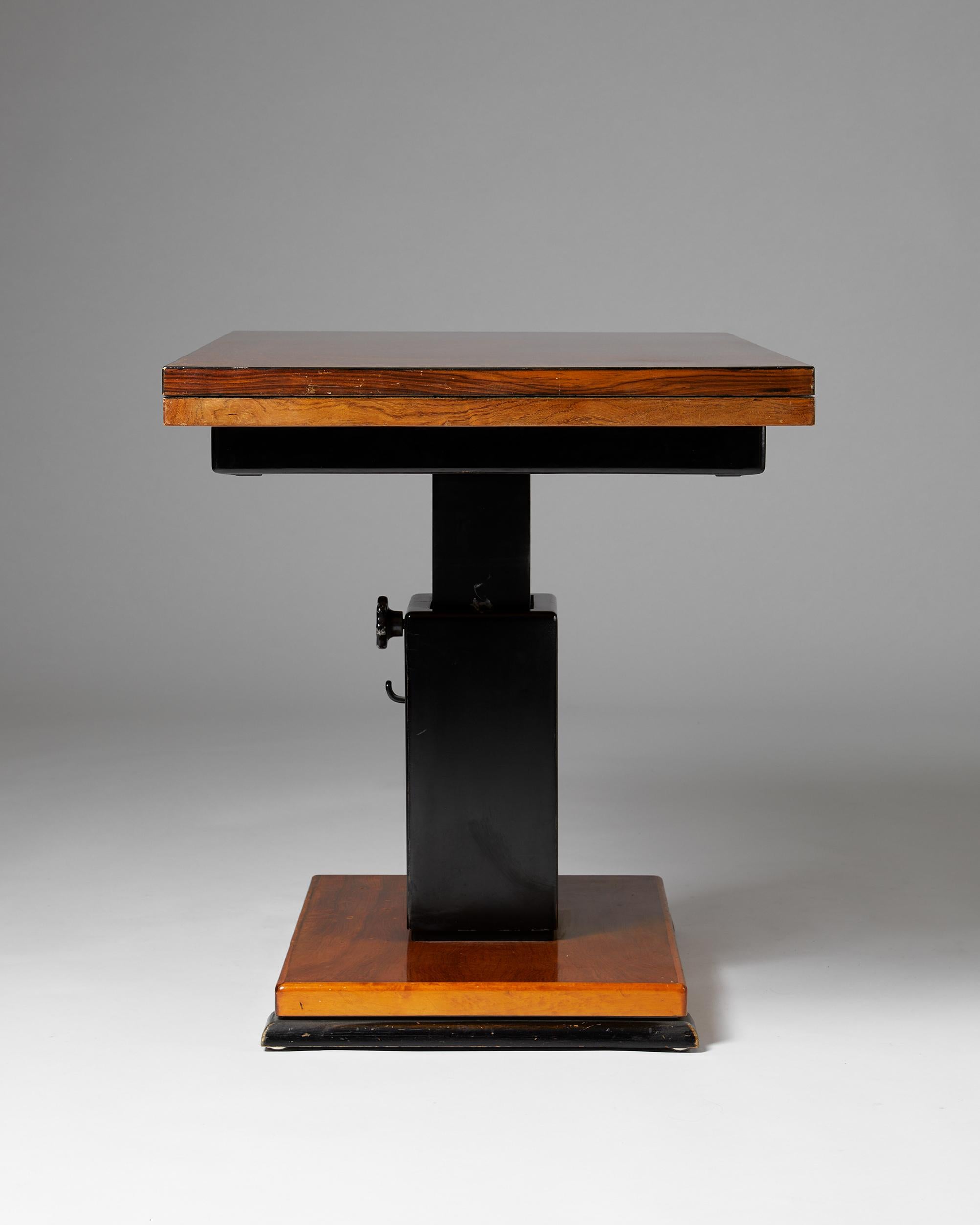 20th Century Occasional Table “the Ideal Table” Designed by Otto Wretling, Sweden, 1930s