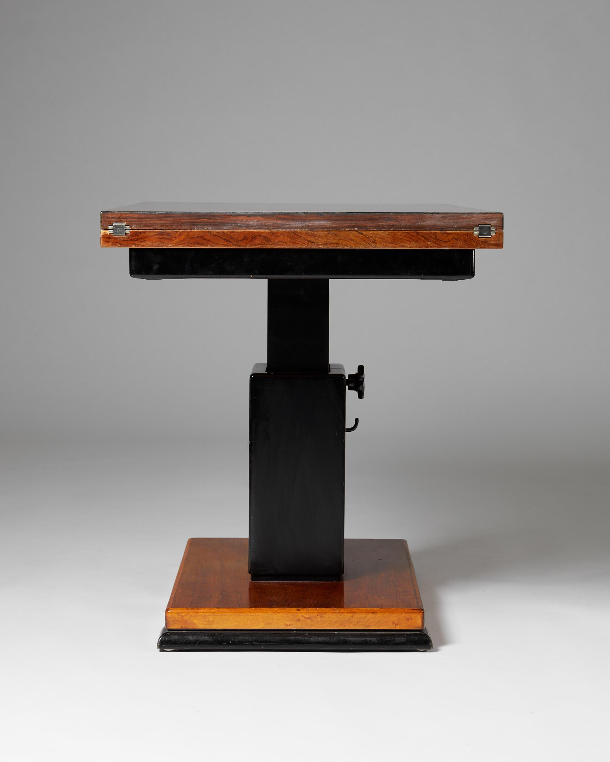 Rosewood Occasional Table “the Ideal Table” Designed by Otto Wretling, Sweden, 1930s