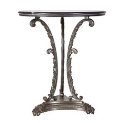 Occasional Table with Specimen Marble Chessboard Top