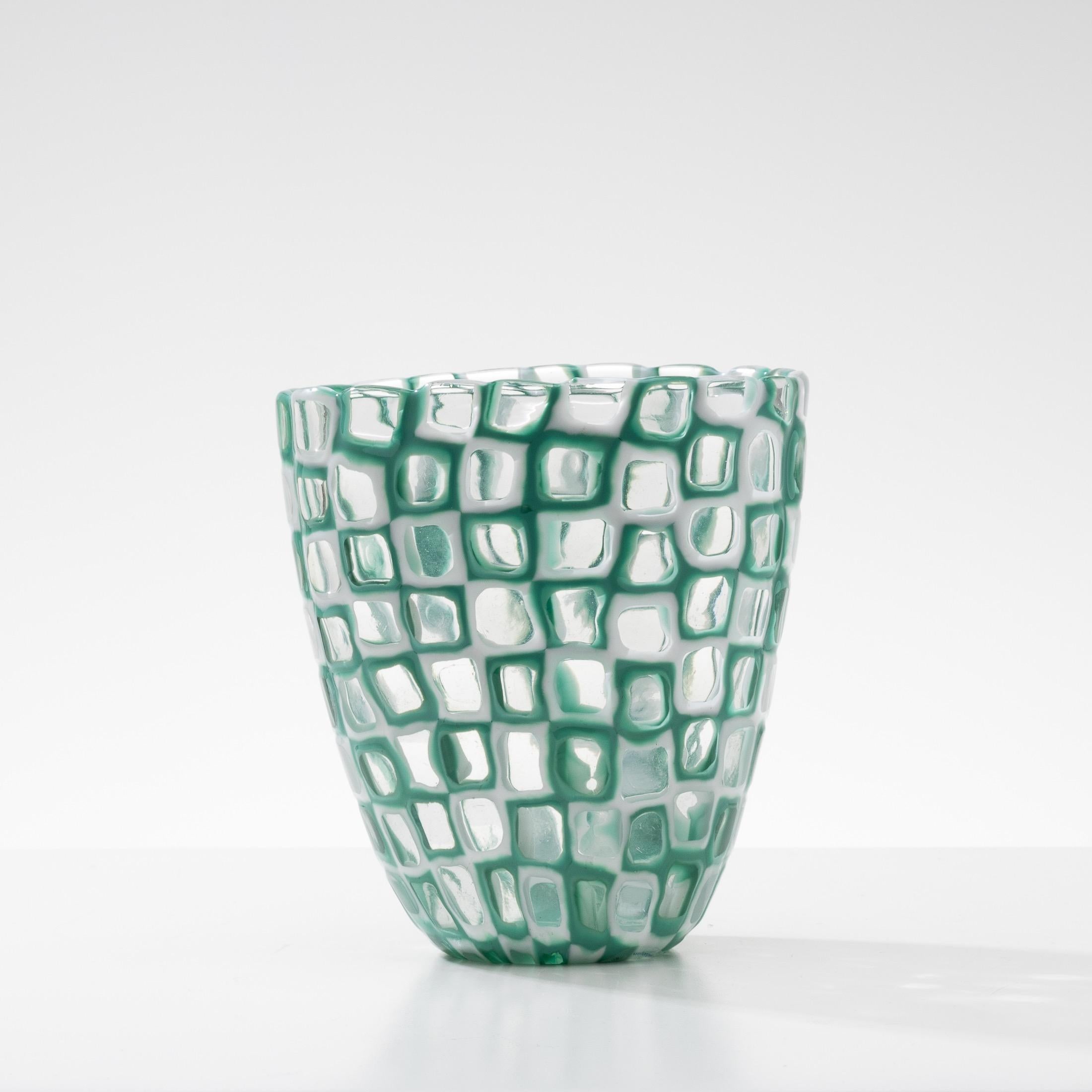 Mid-Century Modern Occhi Vase by Tobia Scarpa, Model Referenced under Number 8524, Venini, Italy For Sale