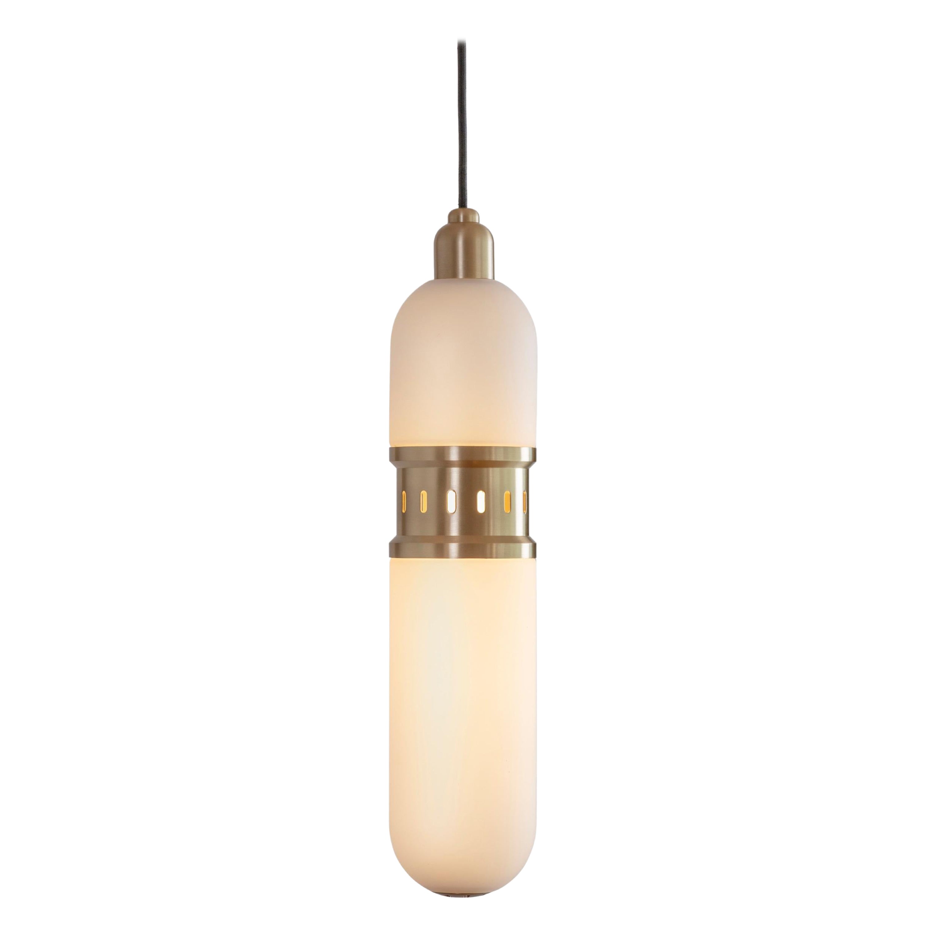 Lampe pendante Occulo en laiton de Bert Frank