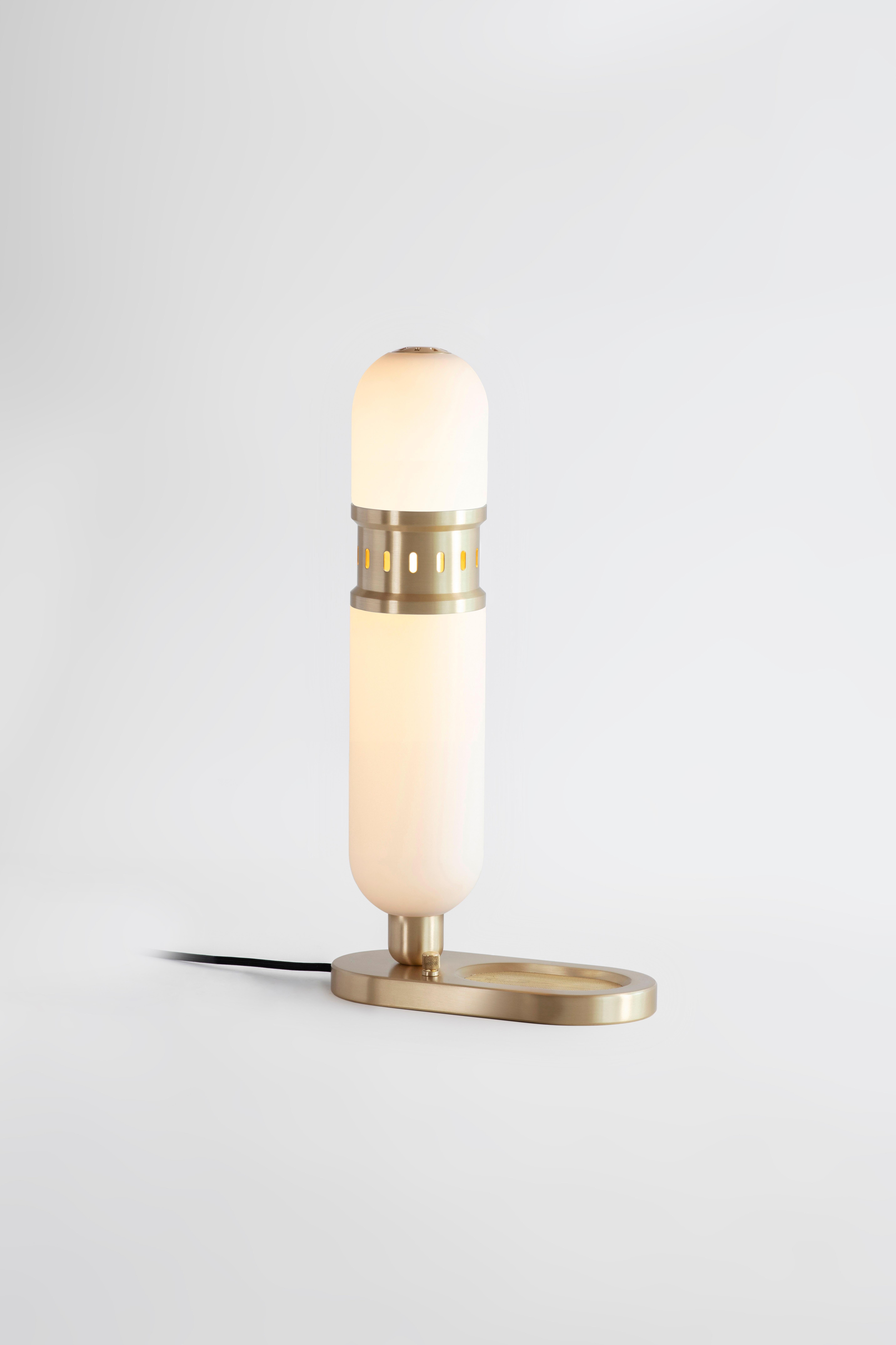 Modern Occulo Brass Table Lamp II by Bert Frank For Sale